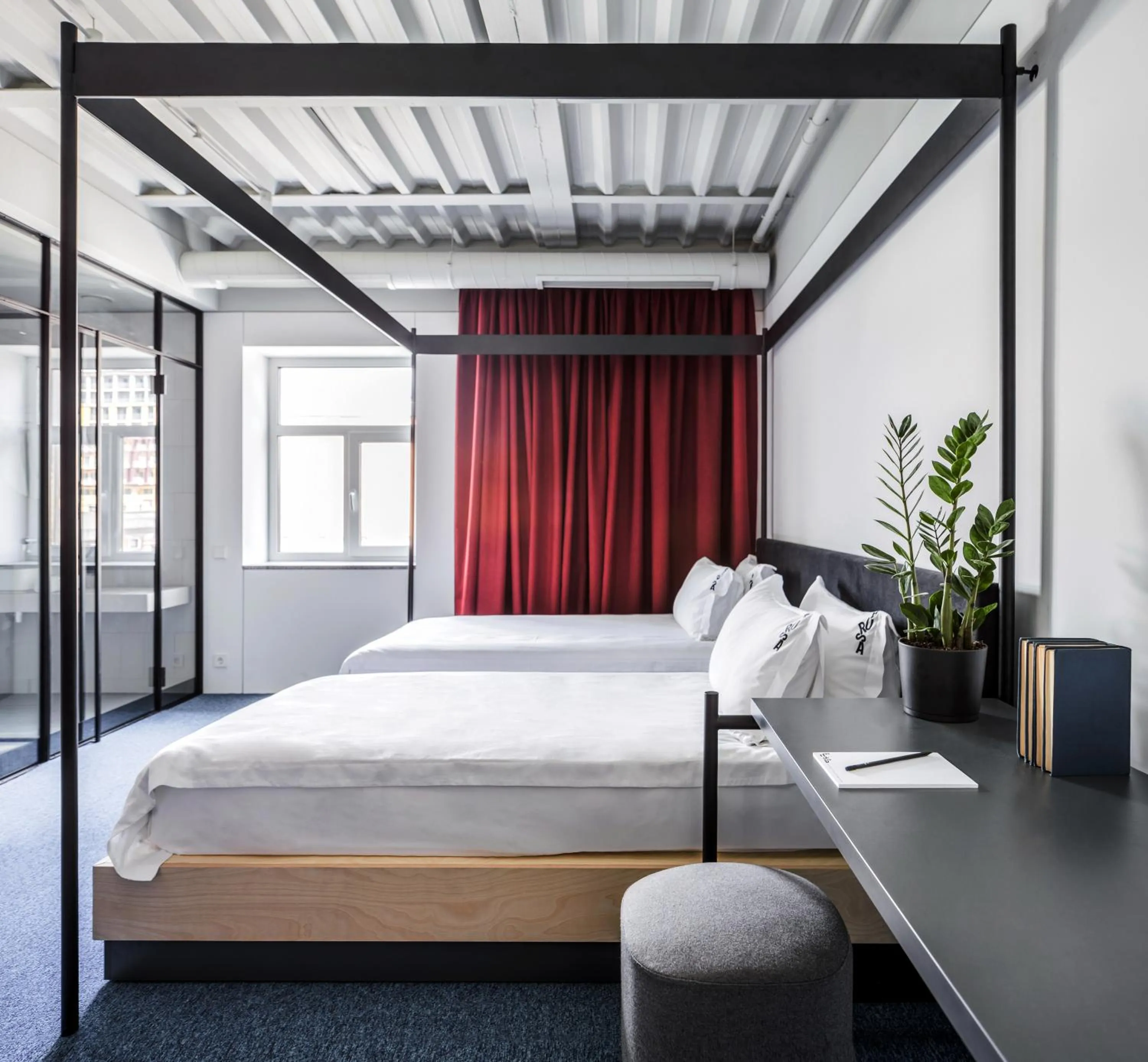 Bed in BURSA Hotel Kyiv