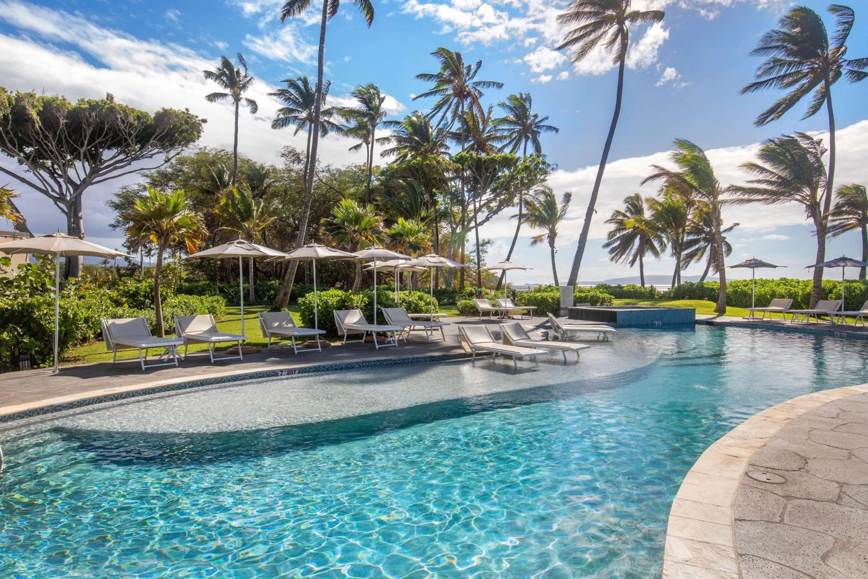 Pool view in Hilton Grand Vacations Club Maui Bay Villas