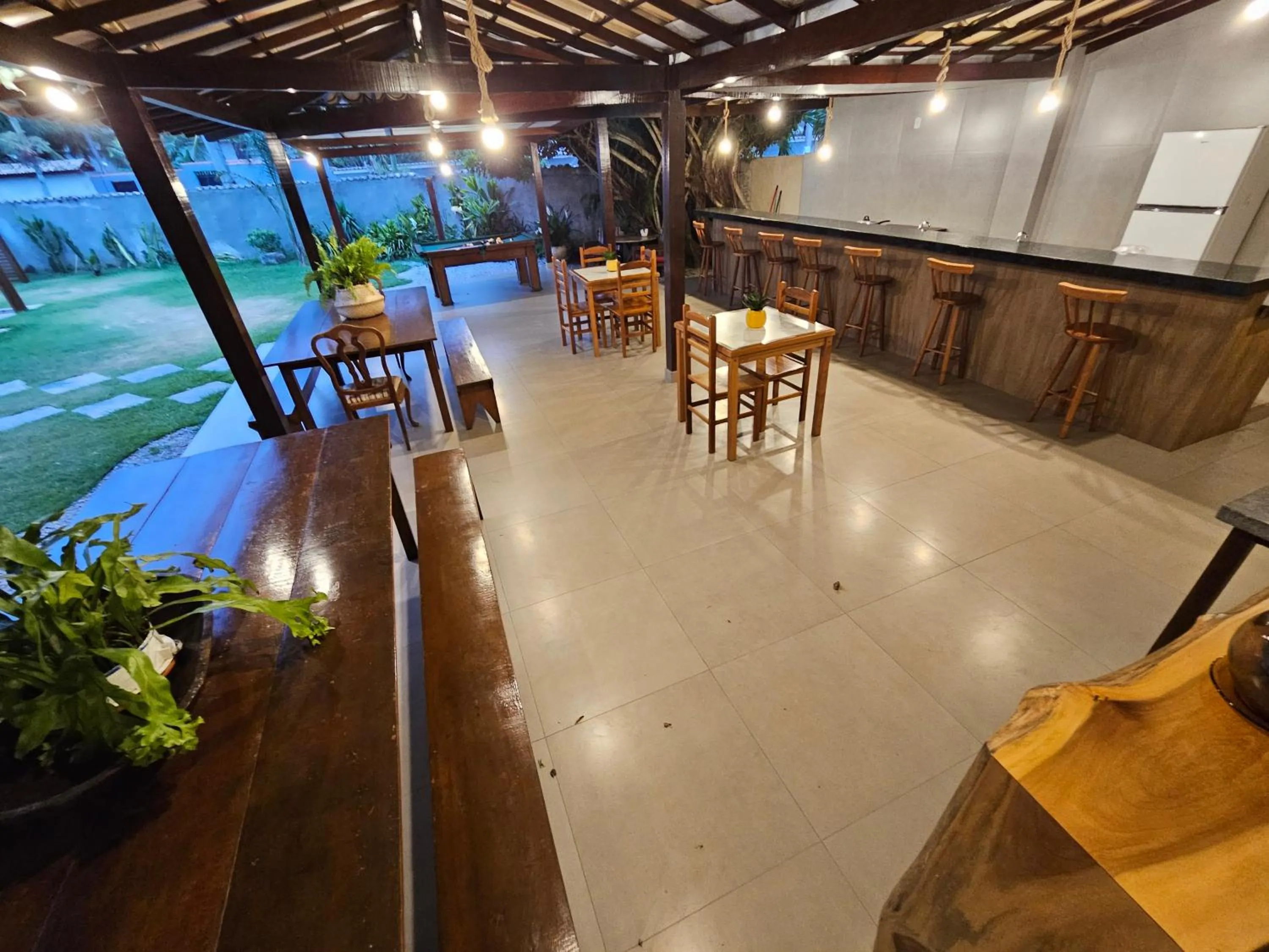 Dining area in Pousada Recanto Das Emerências