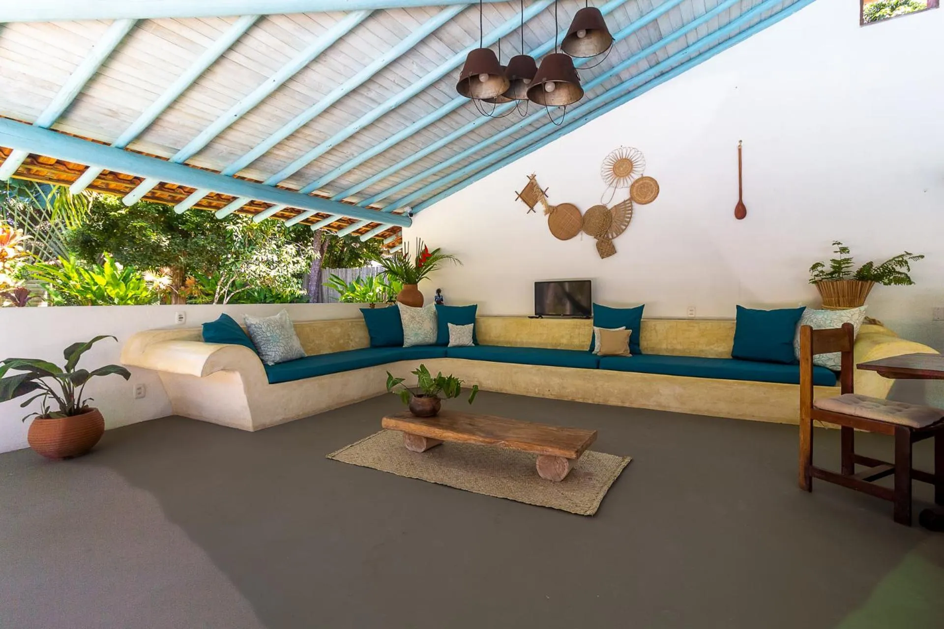 Living room in Pousada Jacarandá