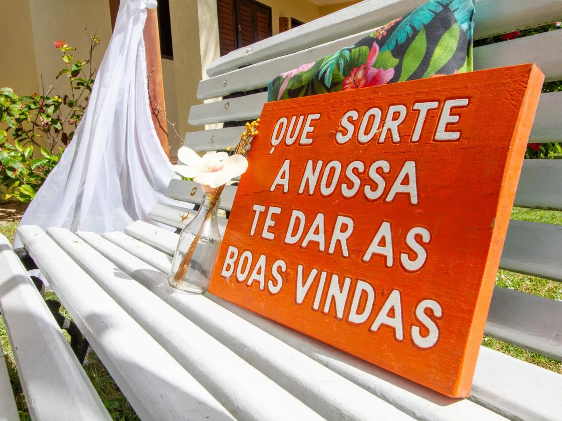 Garden view in Pousada Hibiscus