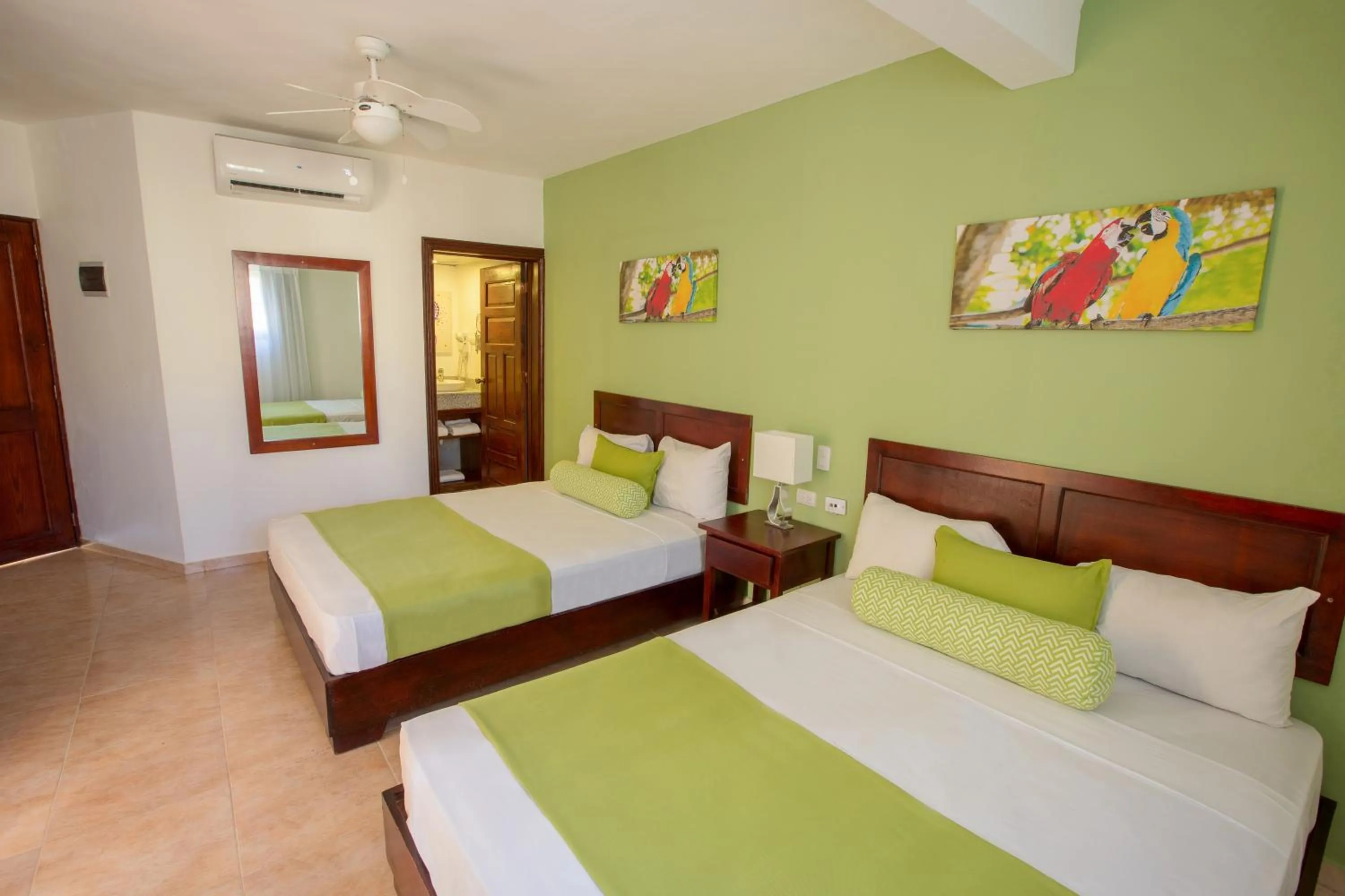 air conditioner, Bed in Hotel whala!bávaro - All Inclusive