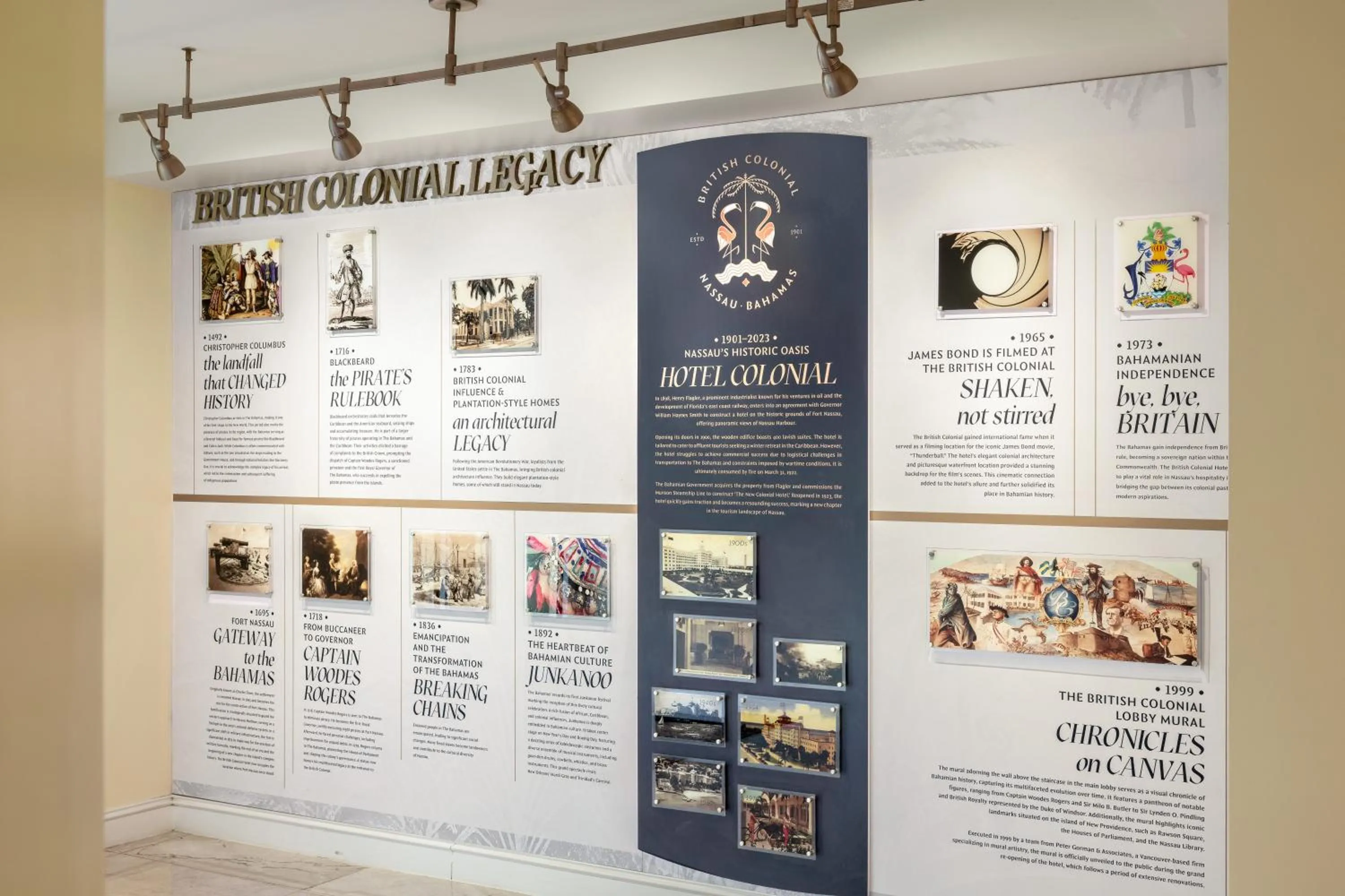 Lobby or reception in British Colonial Nassau