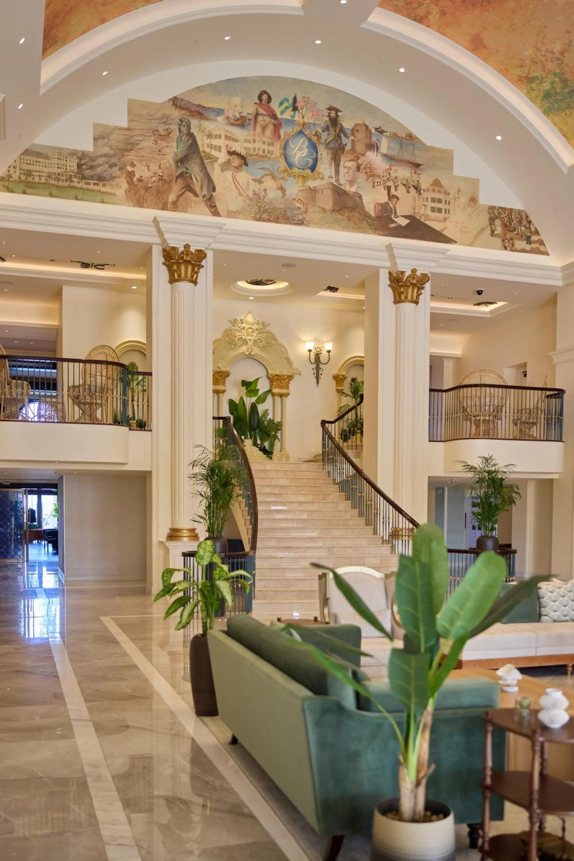 Lobby or reception in British Colonial Nassau