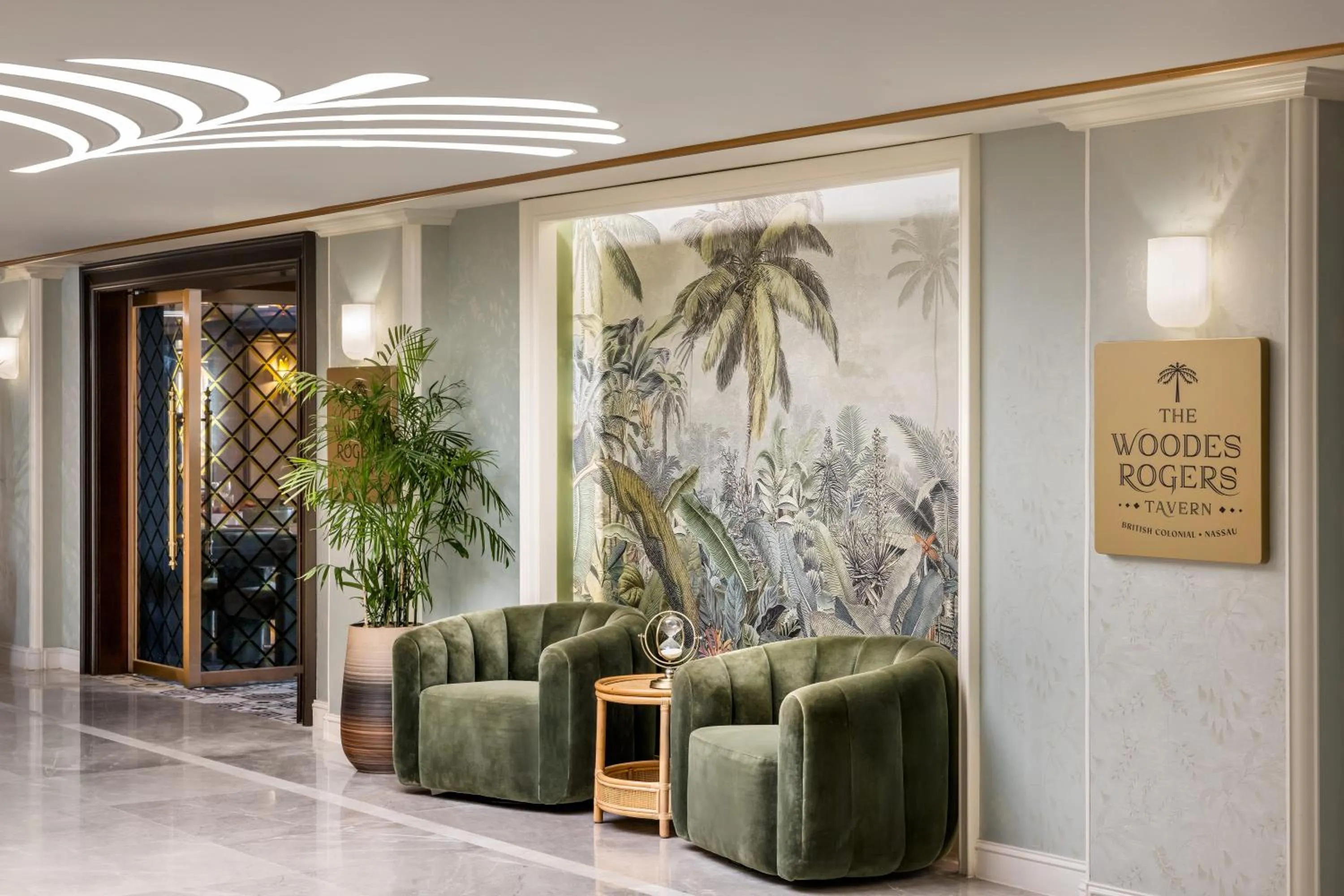 Lobby or reception in British Colonial Nassau