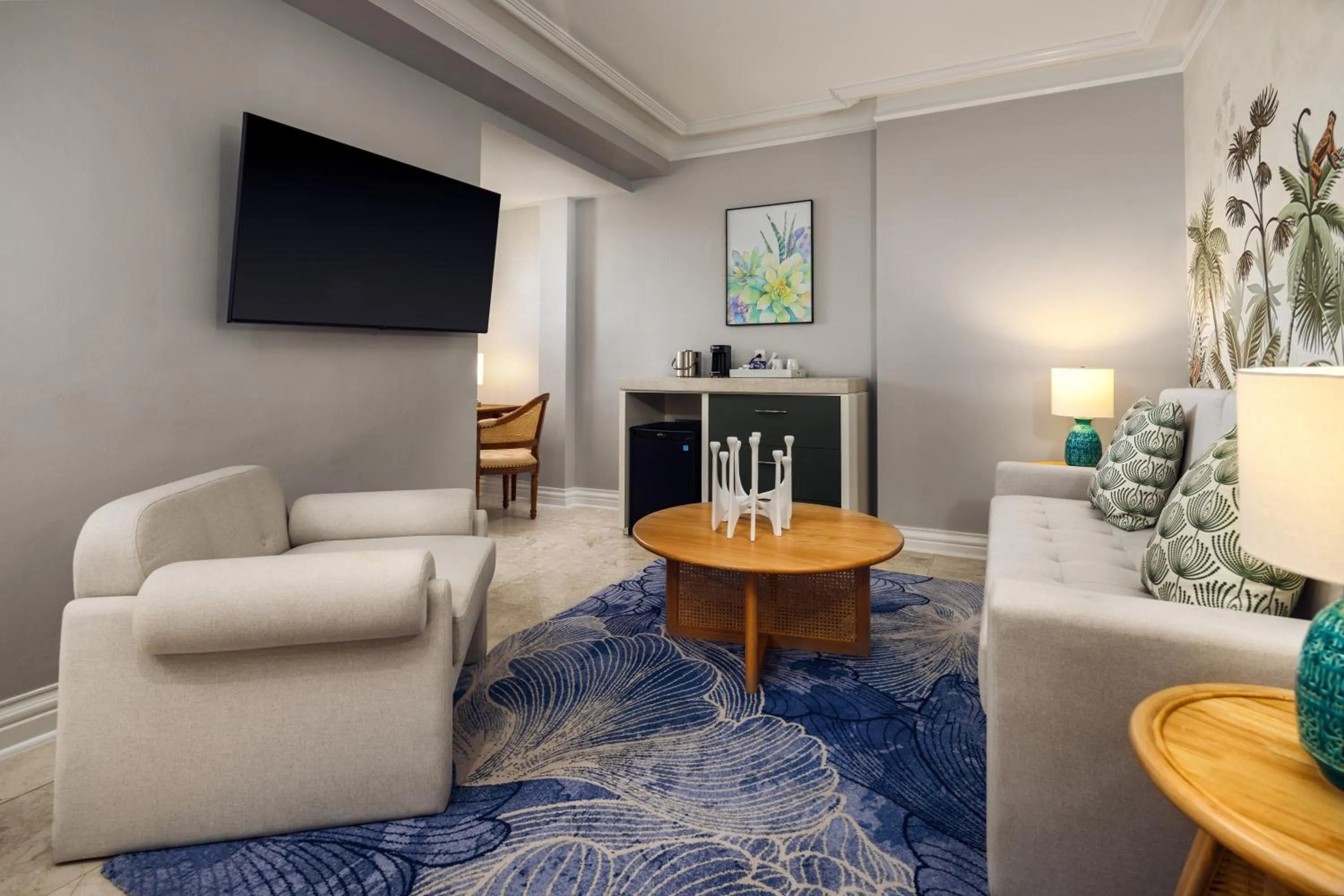 Living room in British Colonial Nassau