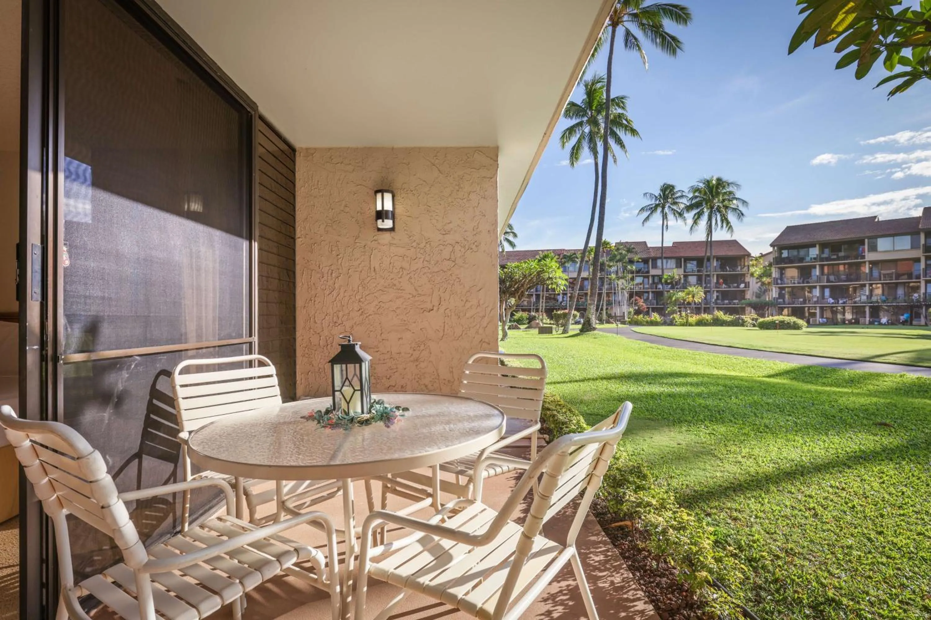 Patio in Aston at Papakea Resort