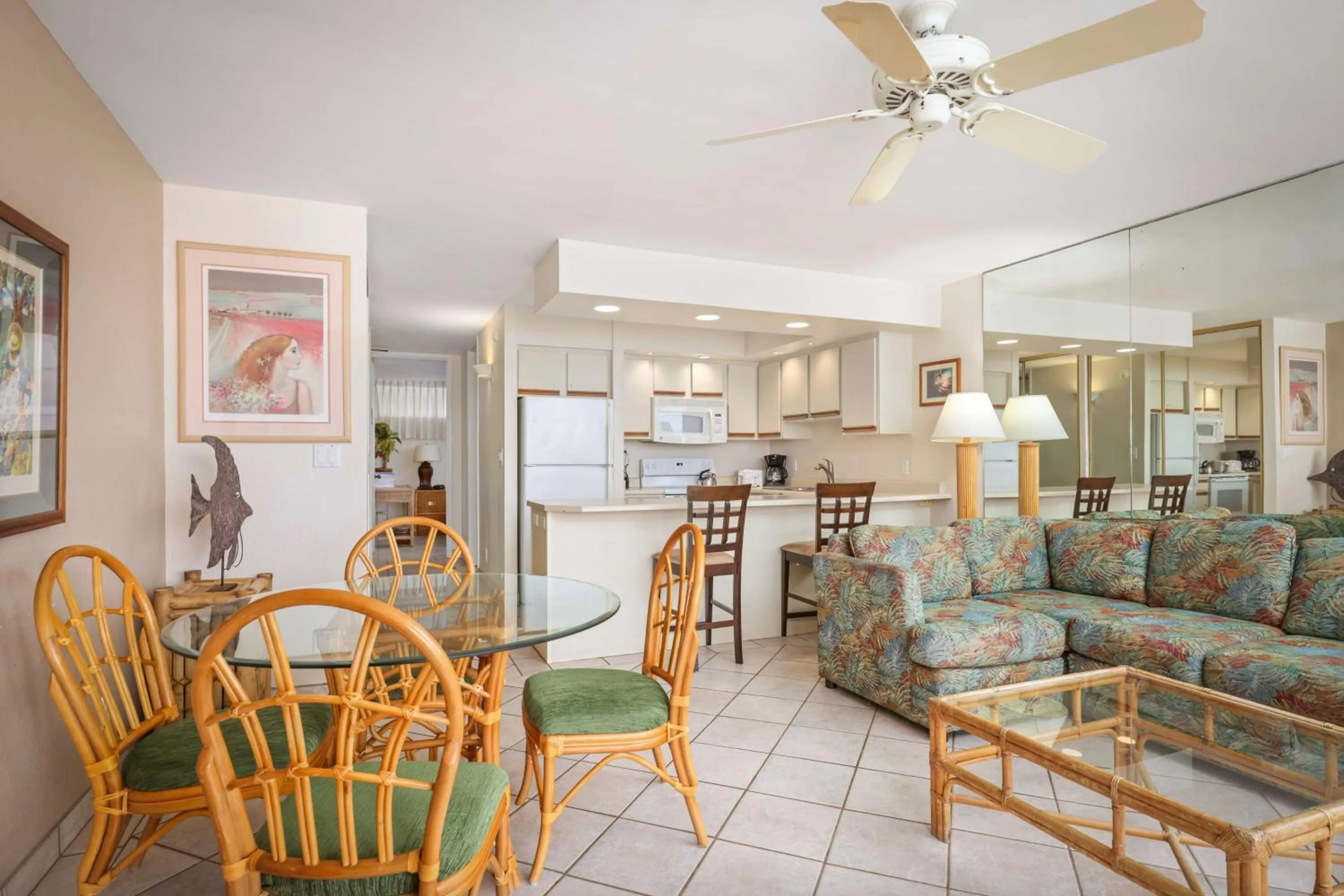 Kitchen or kitchenette in Aston at Papakea Resort