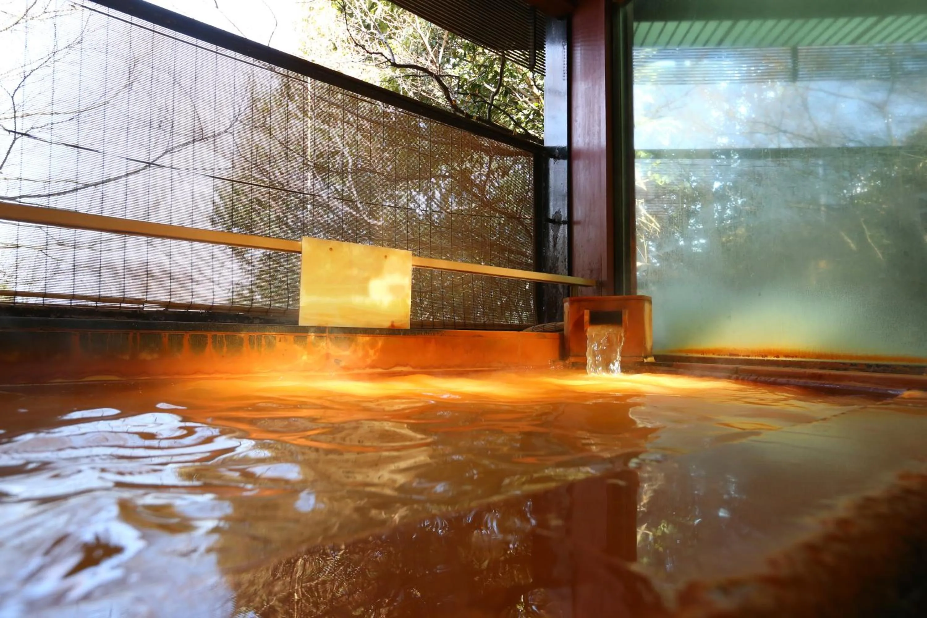 Hot Spring Bath in Motoyu Kosenkaku