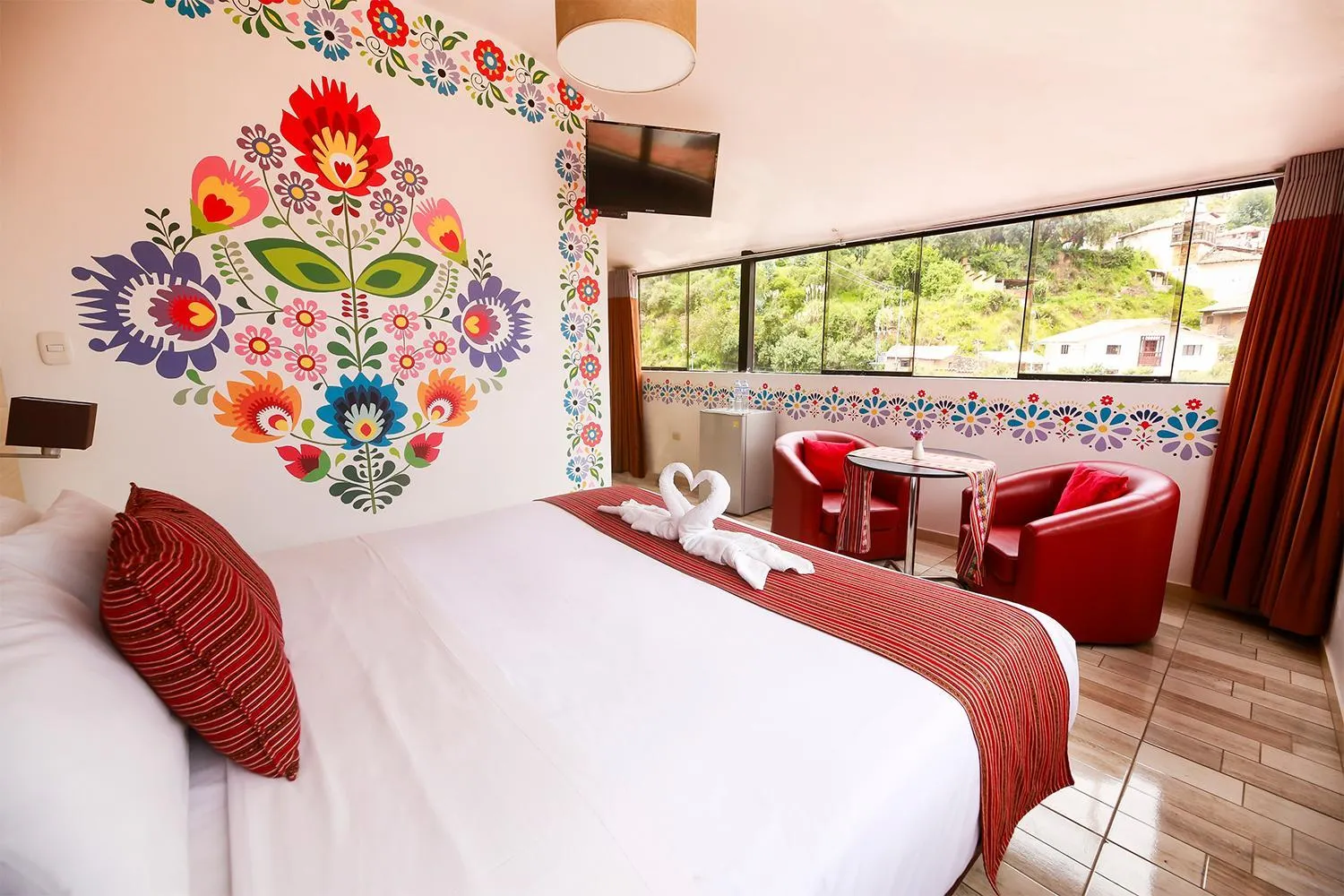 Bed in Mayu Boutique Hotel