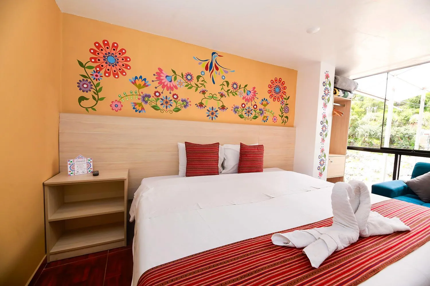 Bed in Mayu Boutique Hotel