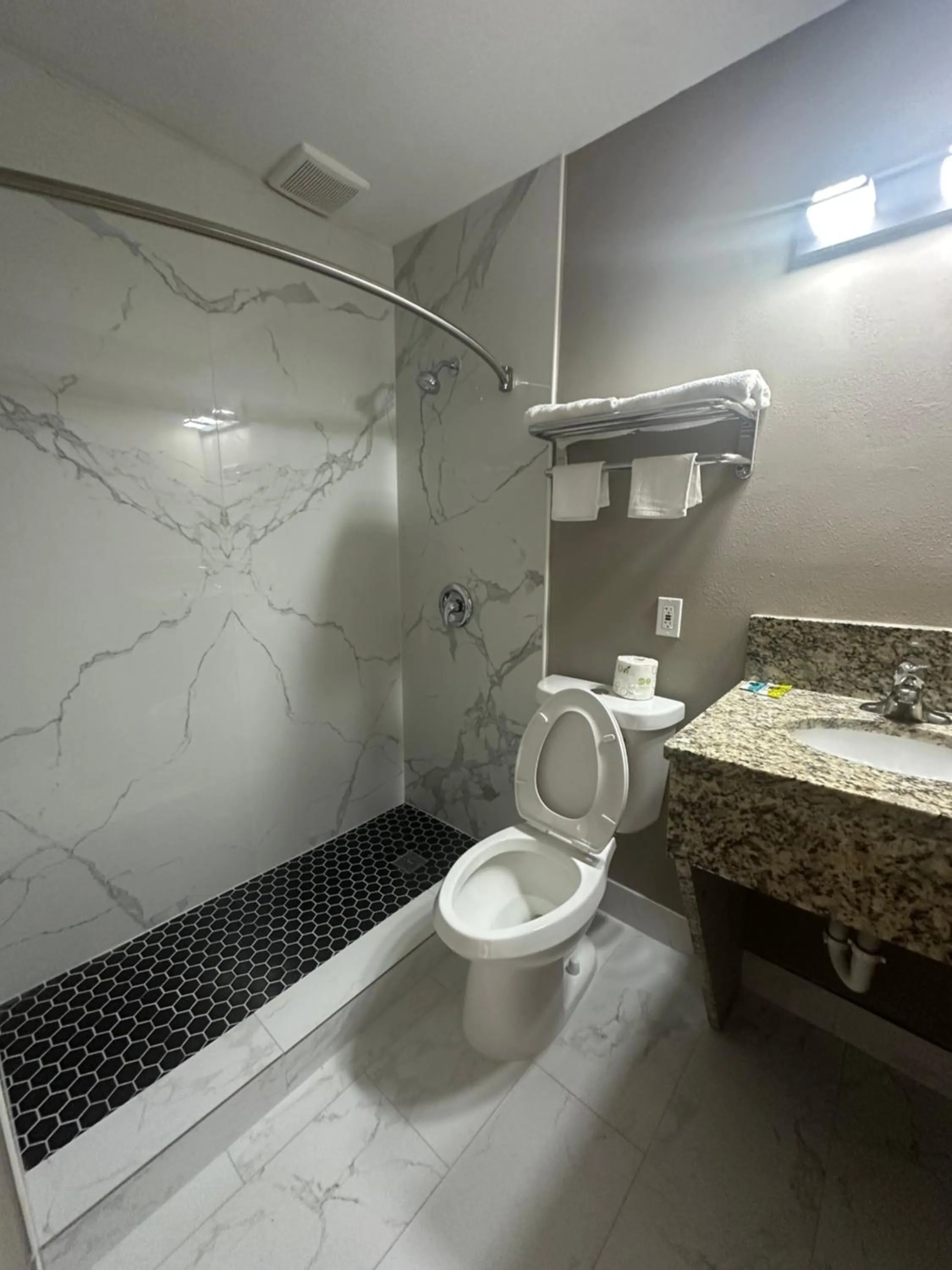 Toilet in Budget Inn - St. Petersburg