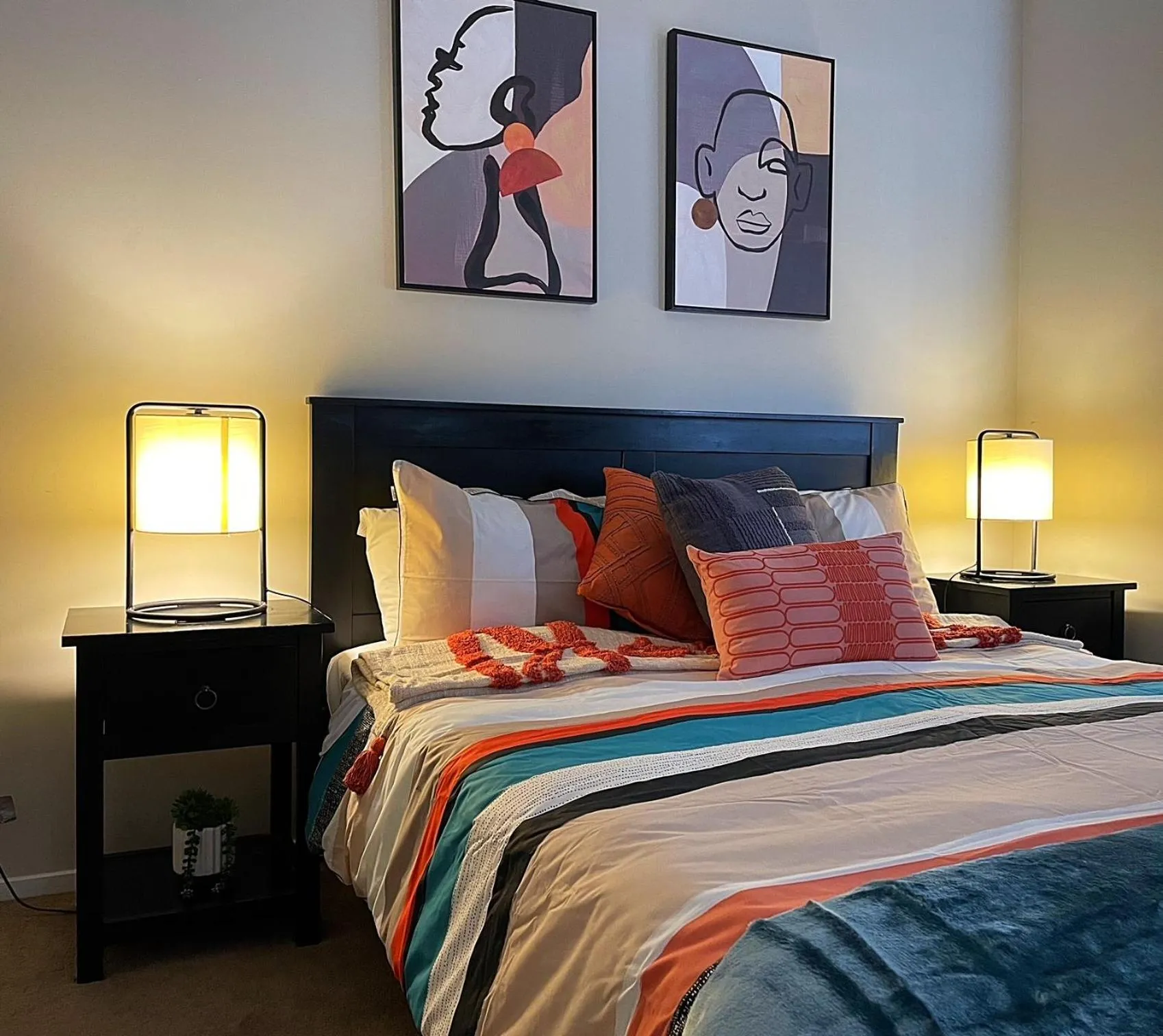 Bed in Flat Bush Holiday Accommodation