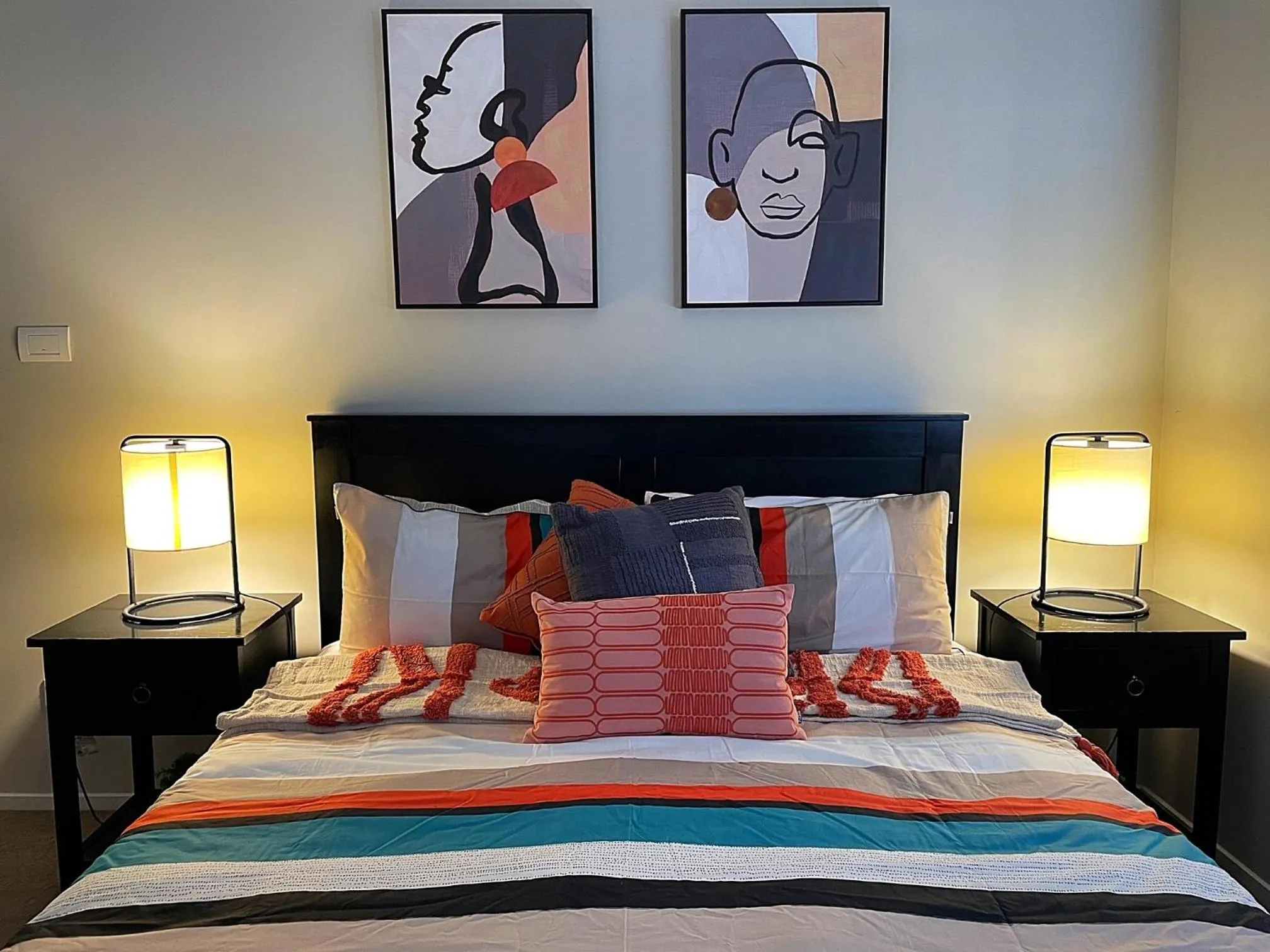 Bed in Flat Bush Holiday Accommodation