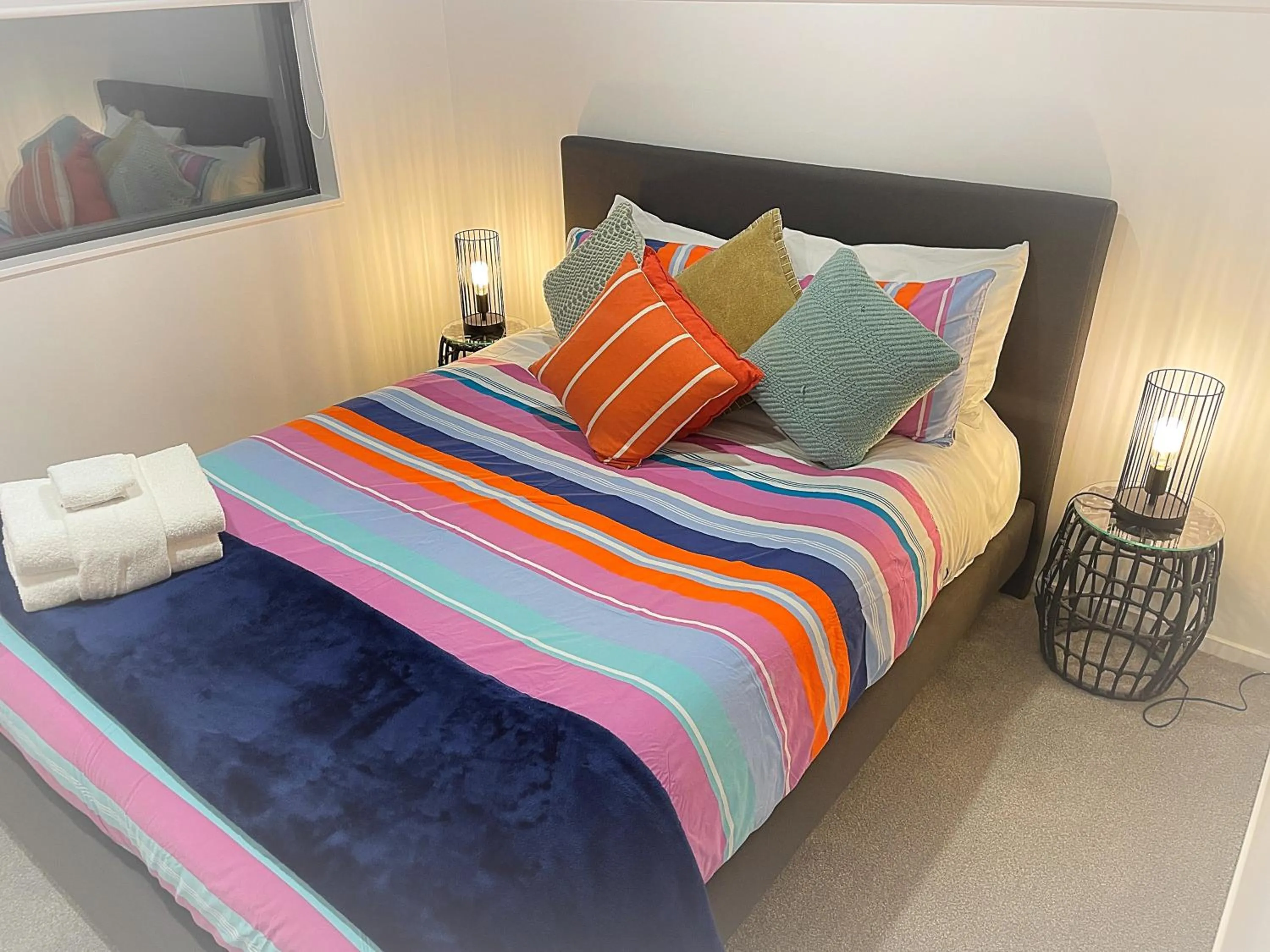 Bed in Flat Bush Holiday Accommodation