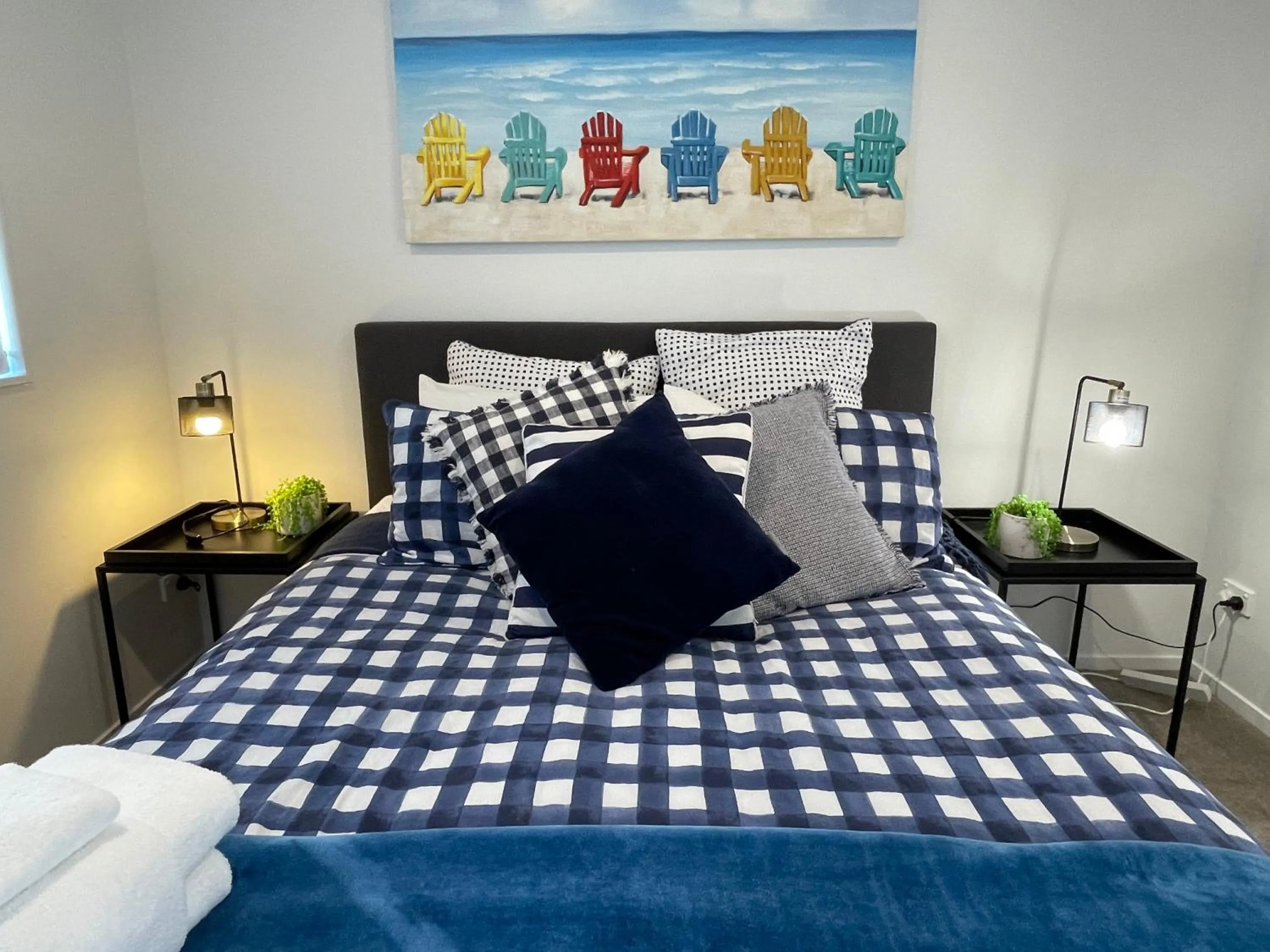 Bed in Flat Bush Holiday Accommodation