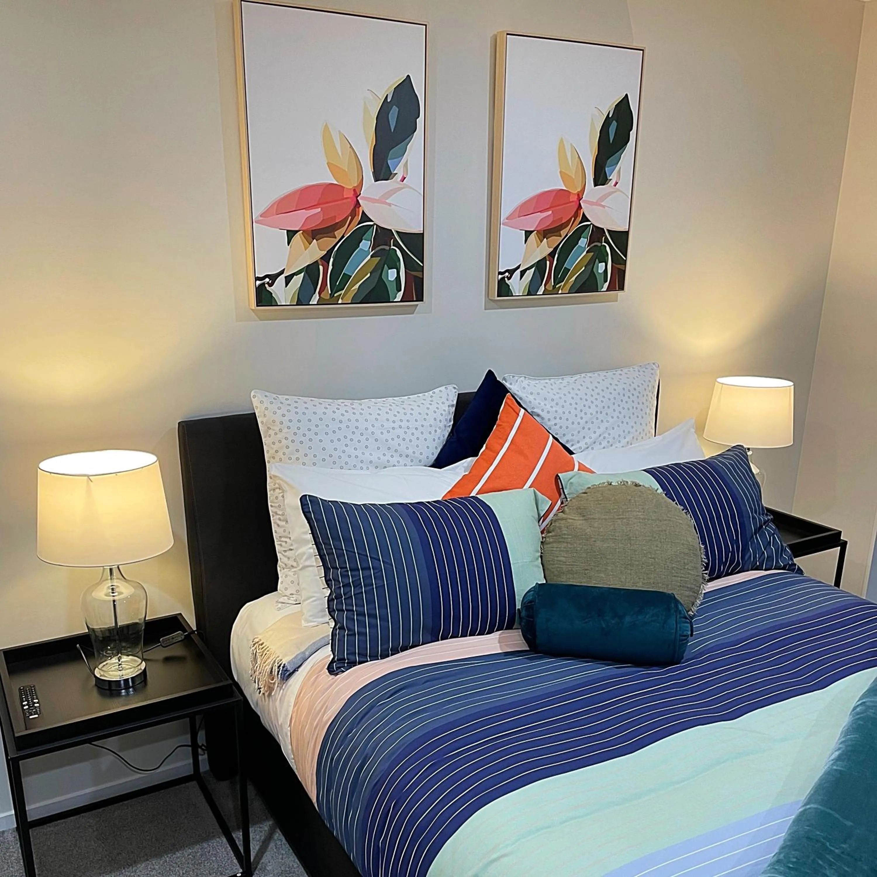 Bed in Flat Bush Holiday Accommodation