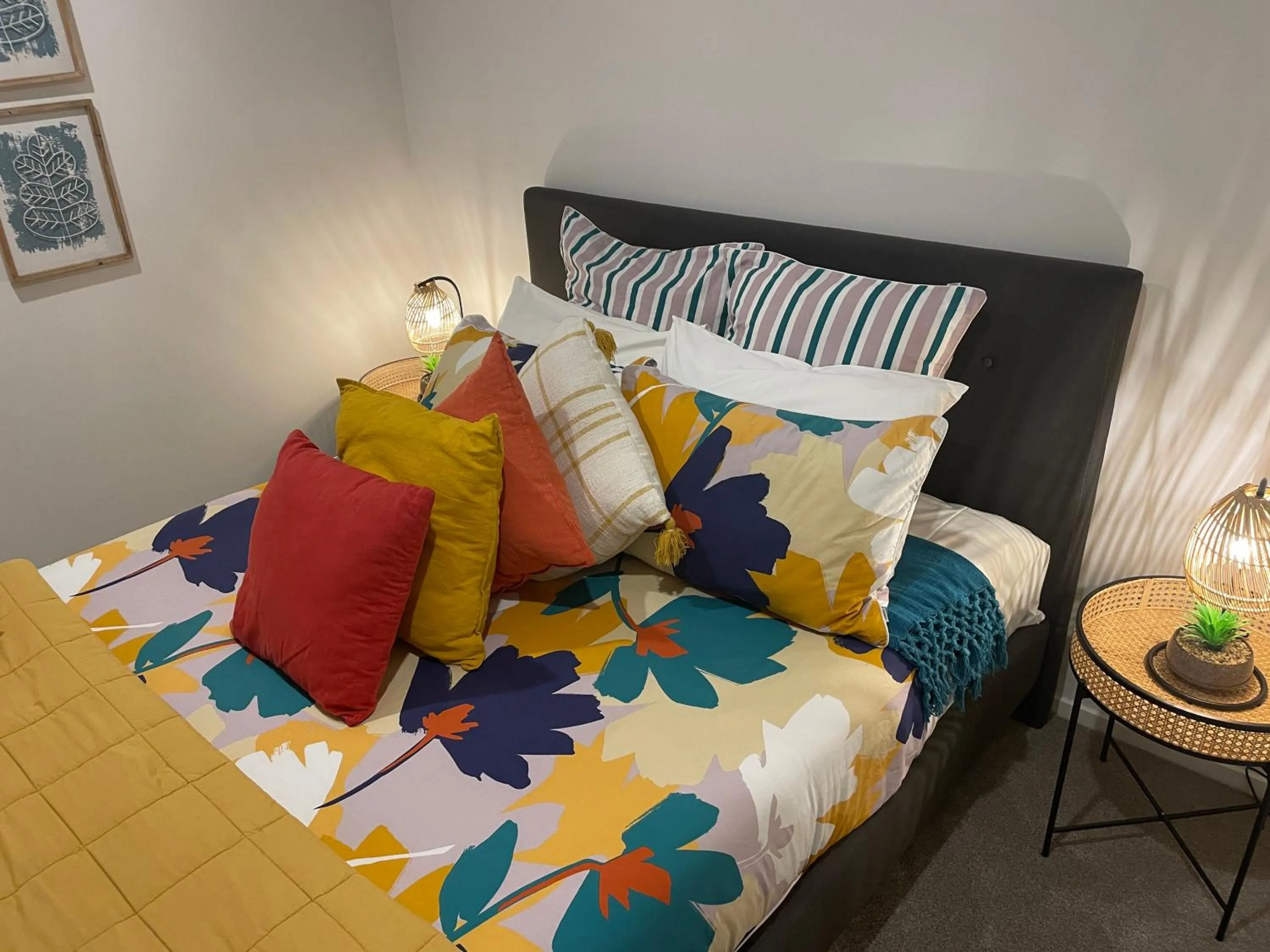 Bed in Flat Bush Holiday Accommodation