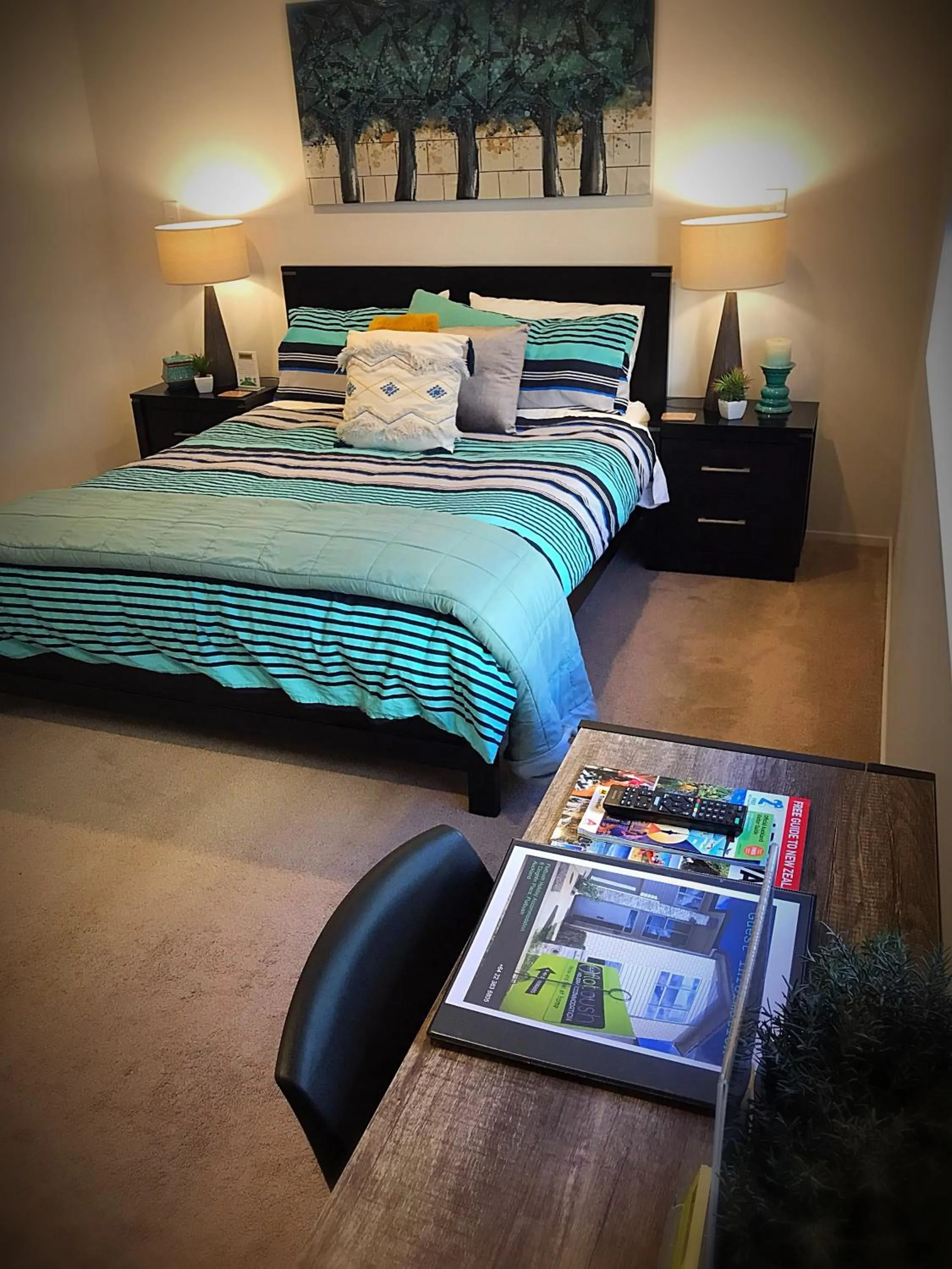 Bedroom, Bed in Flat Bush Holiday Accommodation