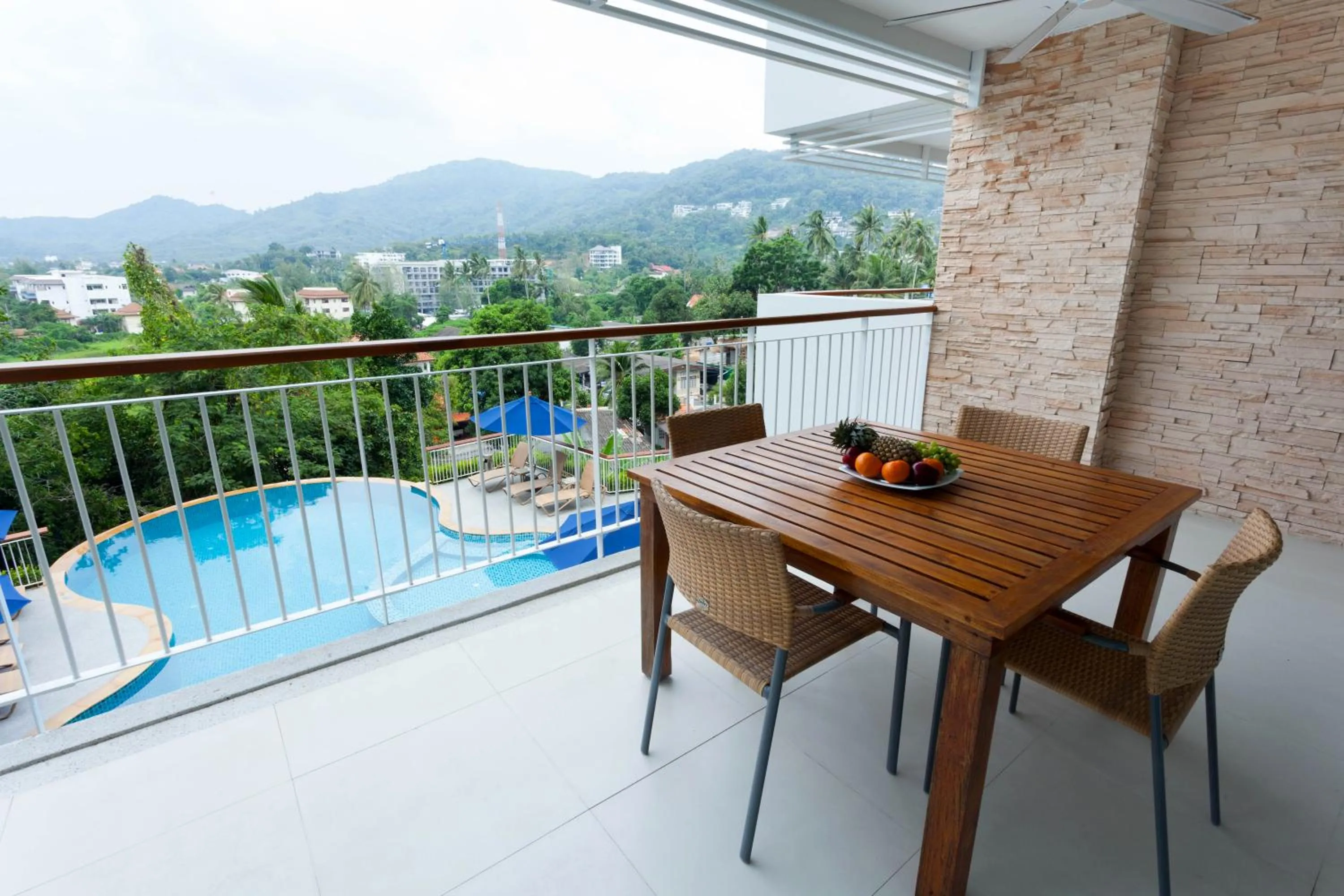 Balcony/Terrace in The Park Surin Serviced Apartments by RESAVA