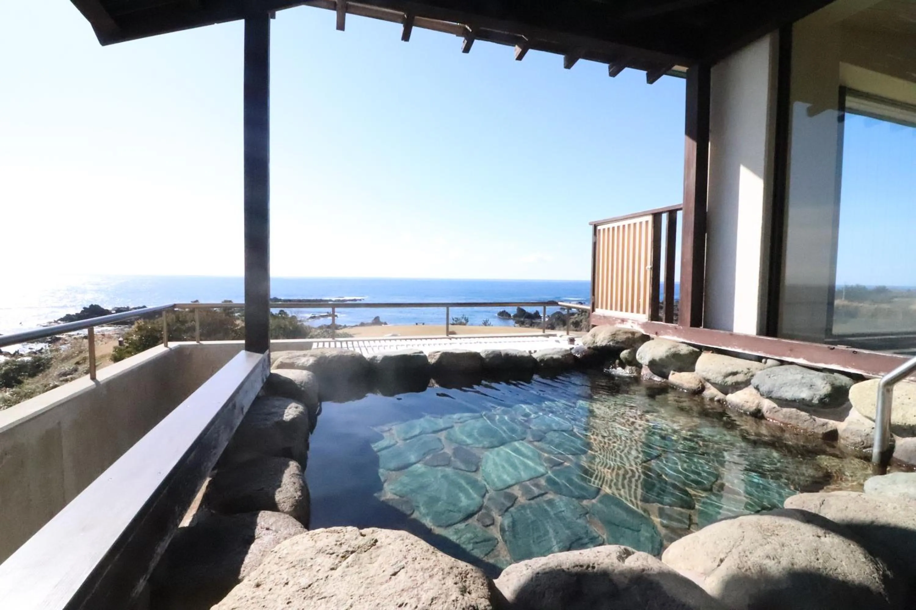 Open Air Bath in Sado Resort Hotel Azuma