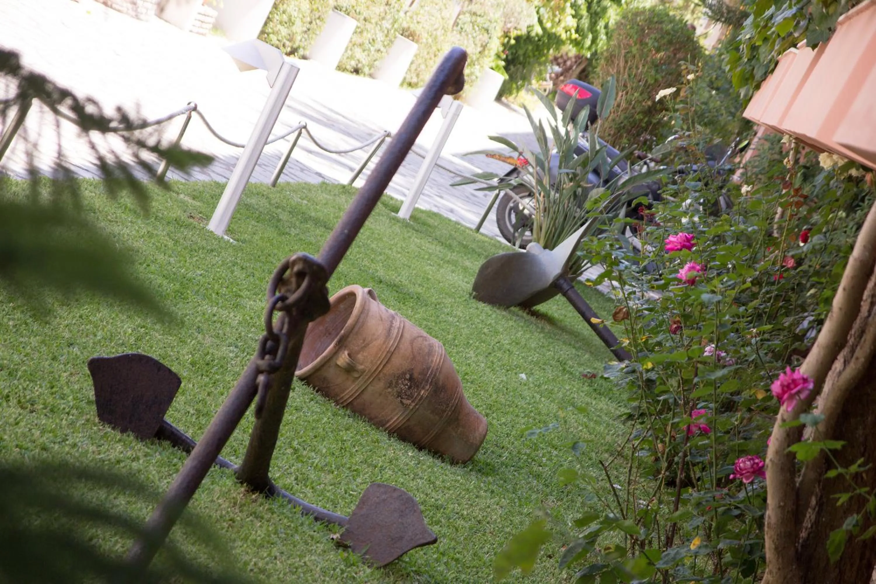 Decorative detail in Athos Hotel