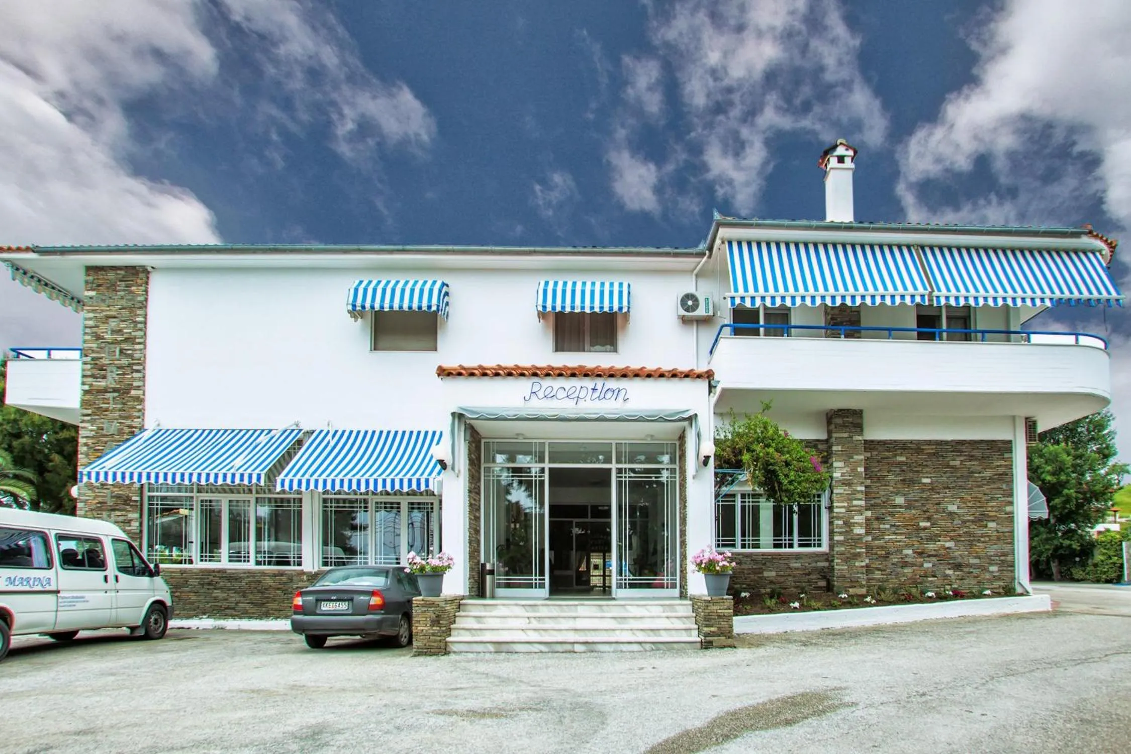 Facade/entrance in Xenios Port Marina Hotel