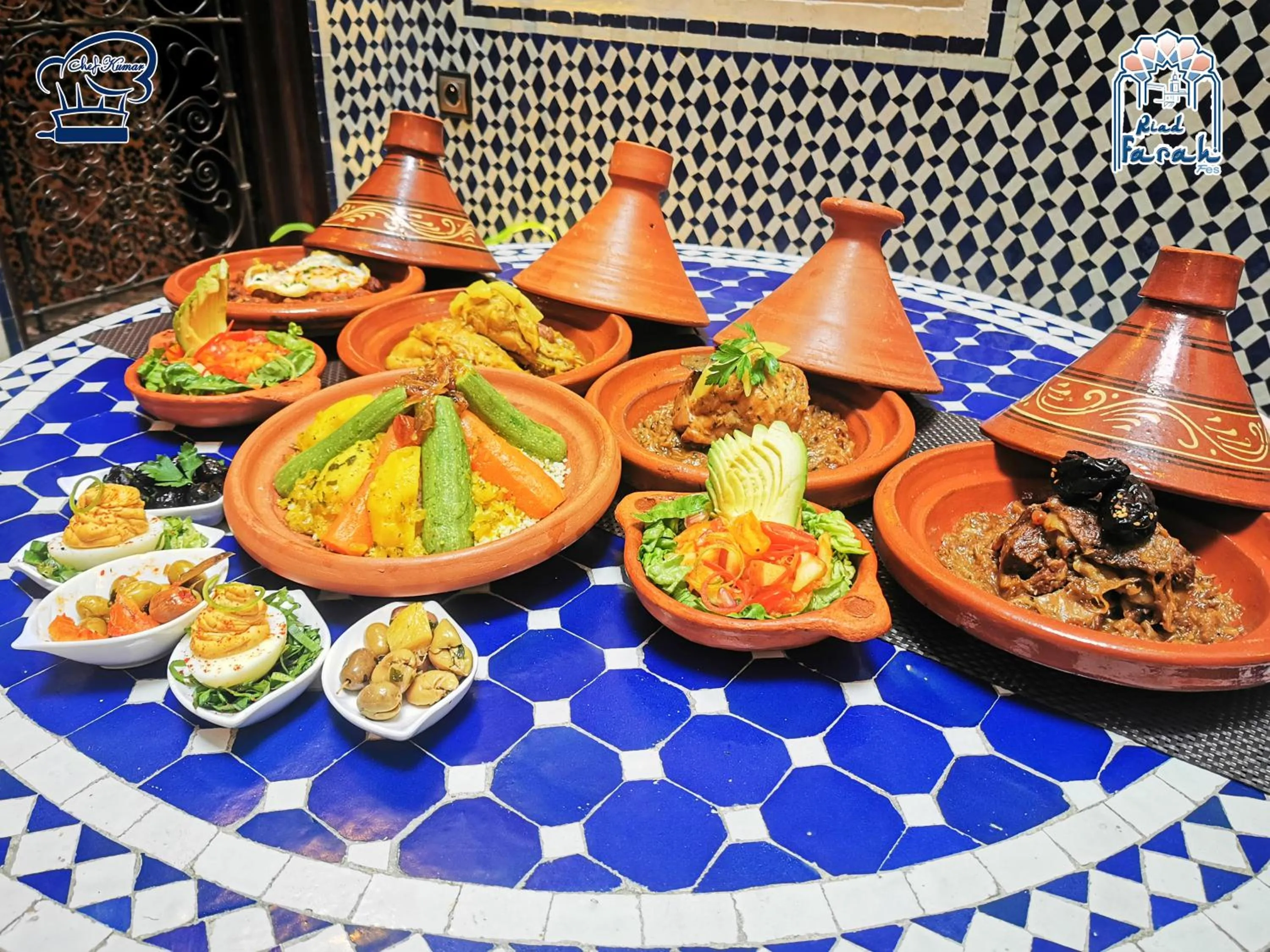 Food and drinks in Riad Farah