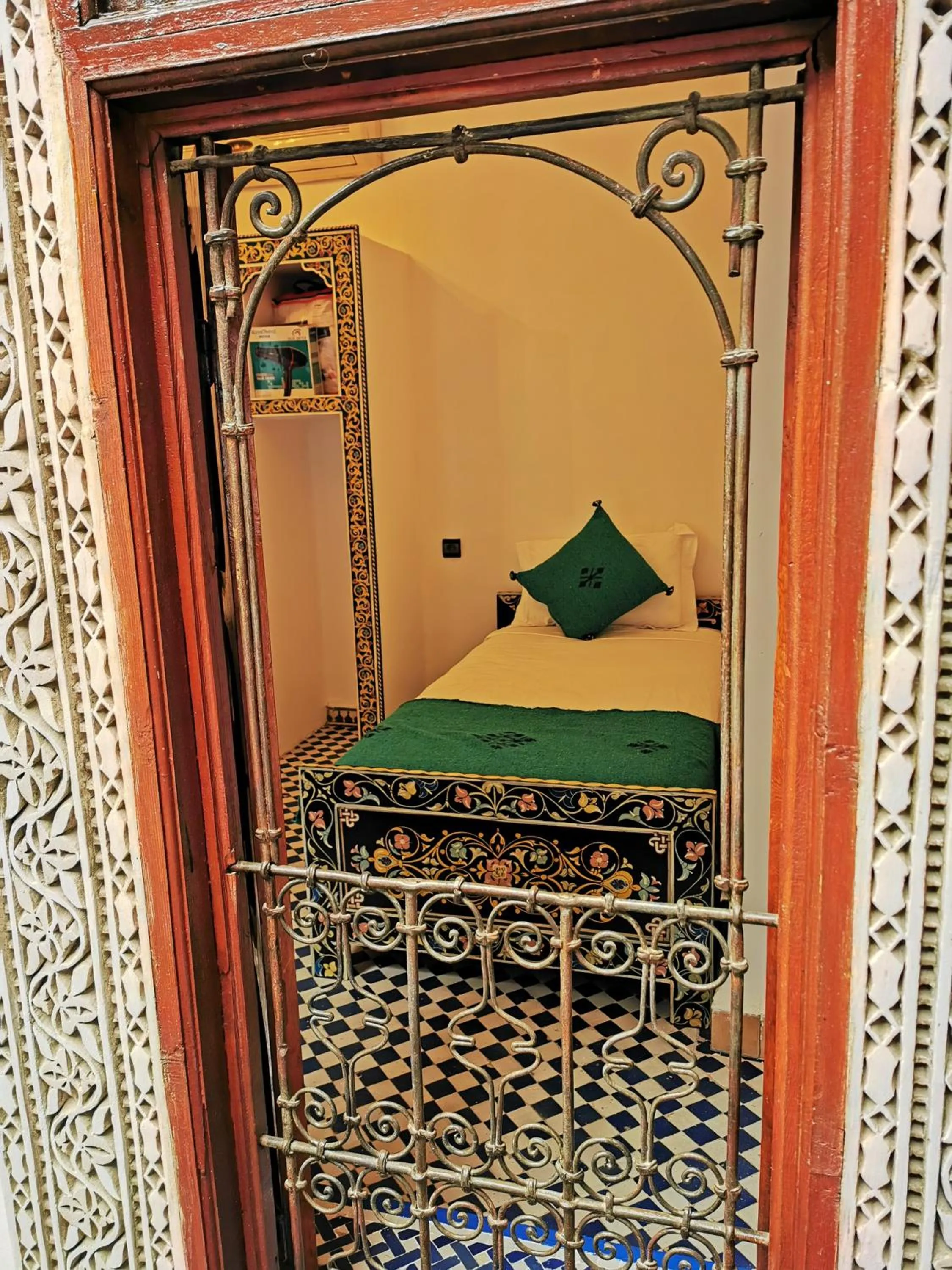Bed in Riad Farah