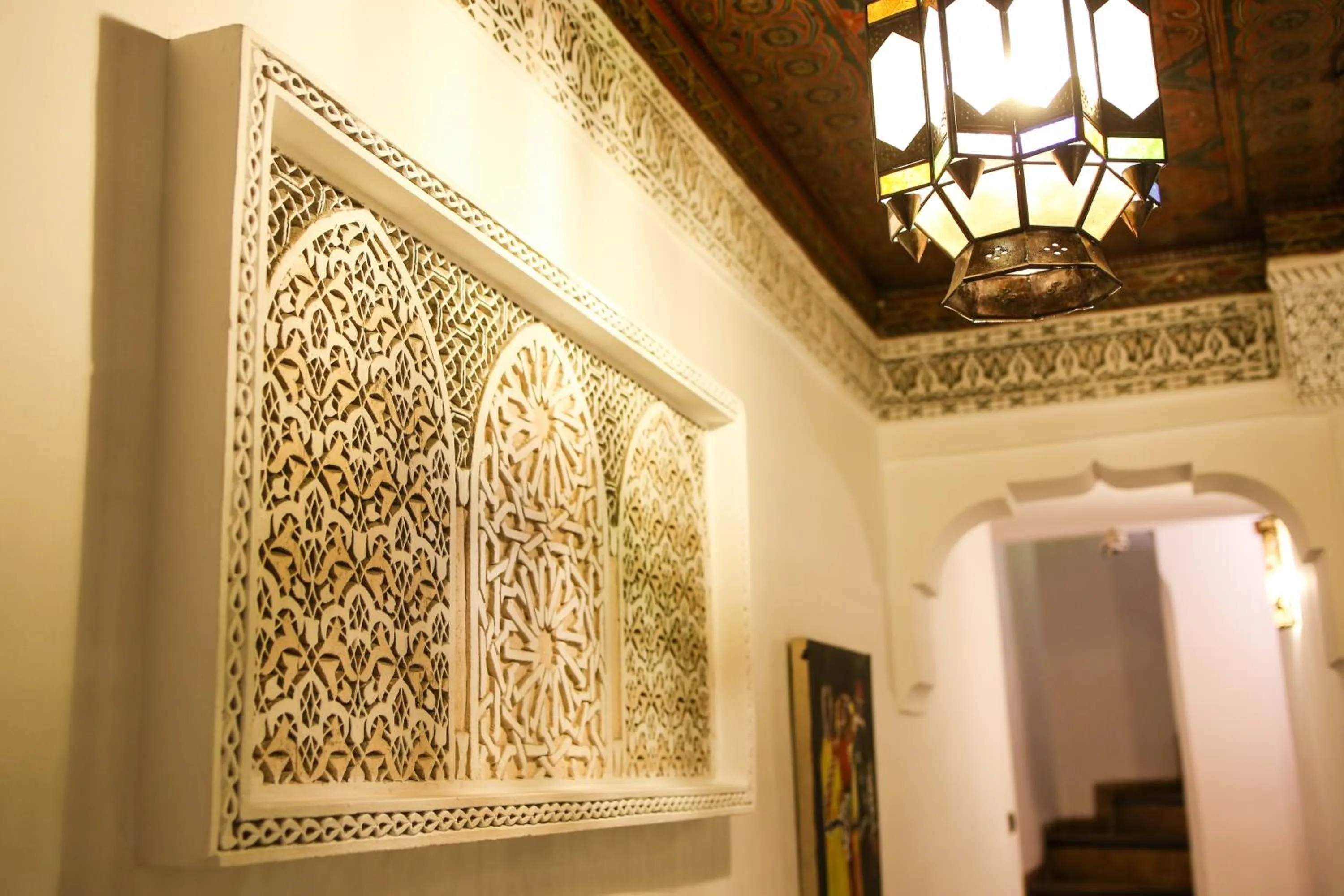 Decorative detail in Riad Farah