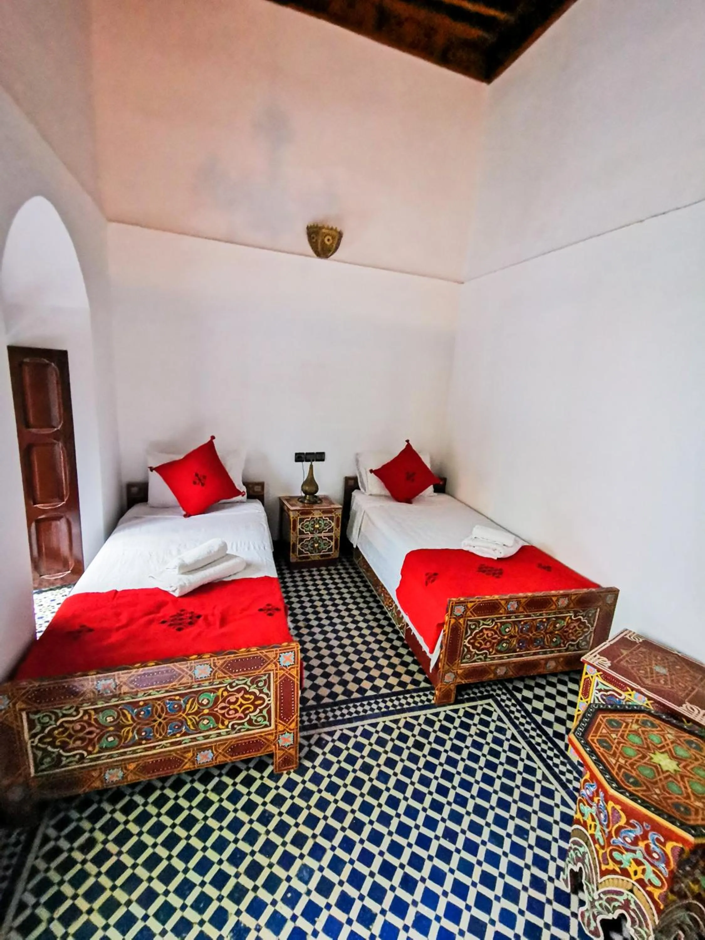 Bed in Riad Farah