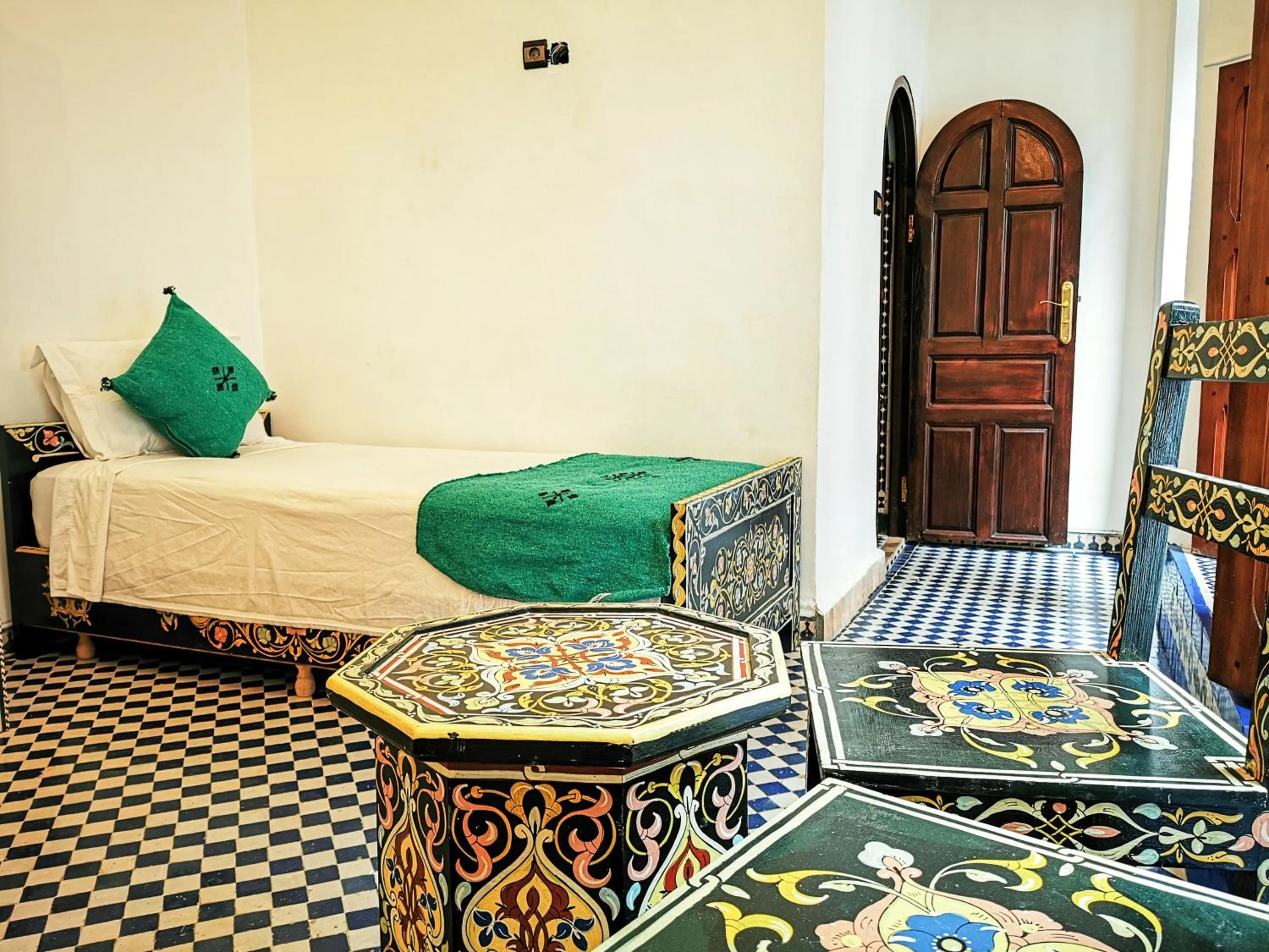Bed in Riad Farah