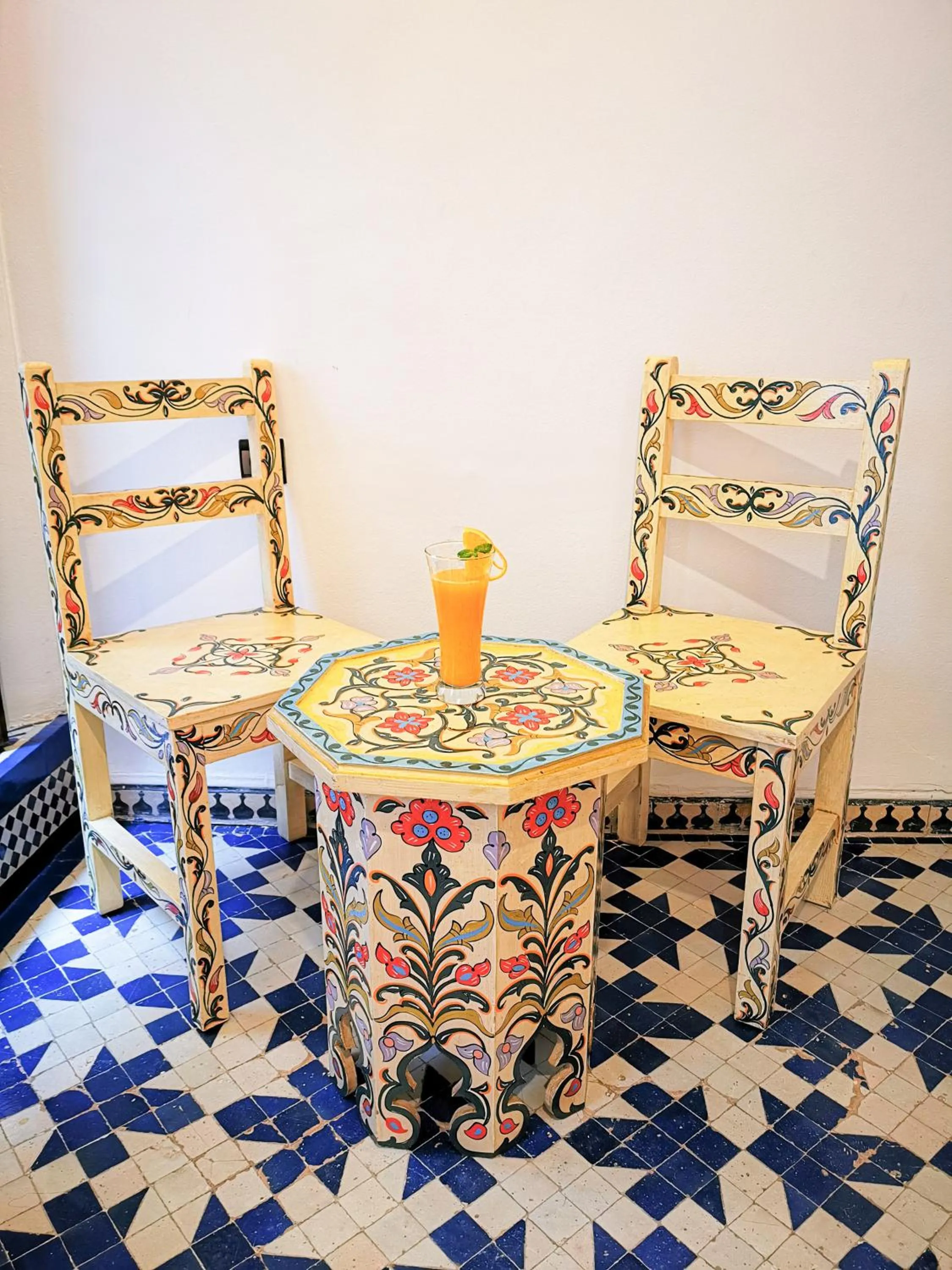 Seating area in Riad Farah