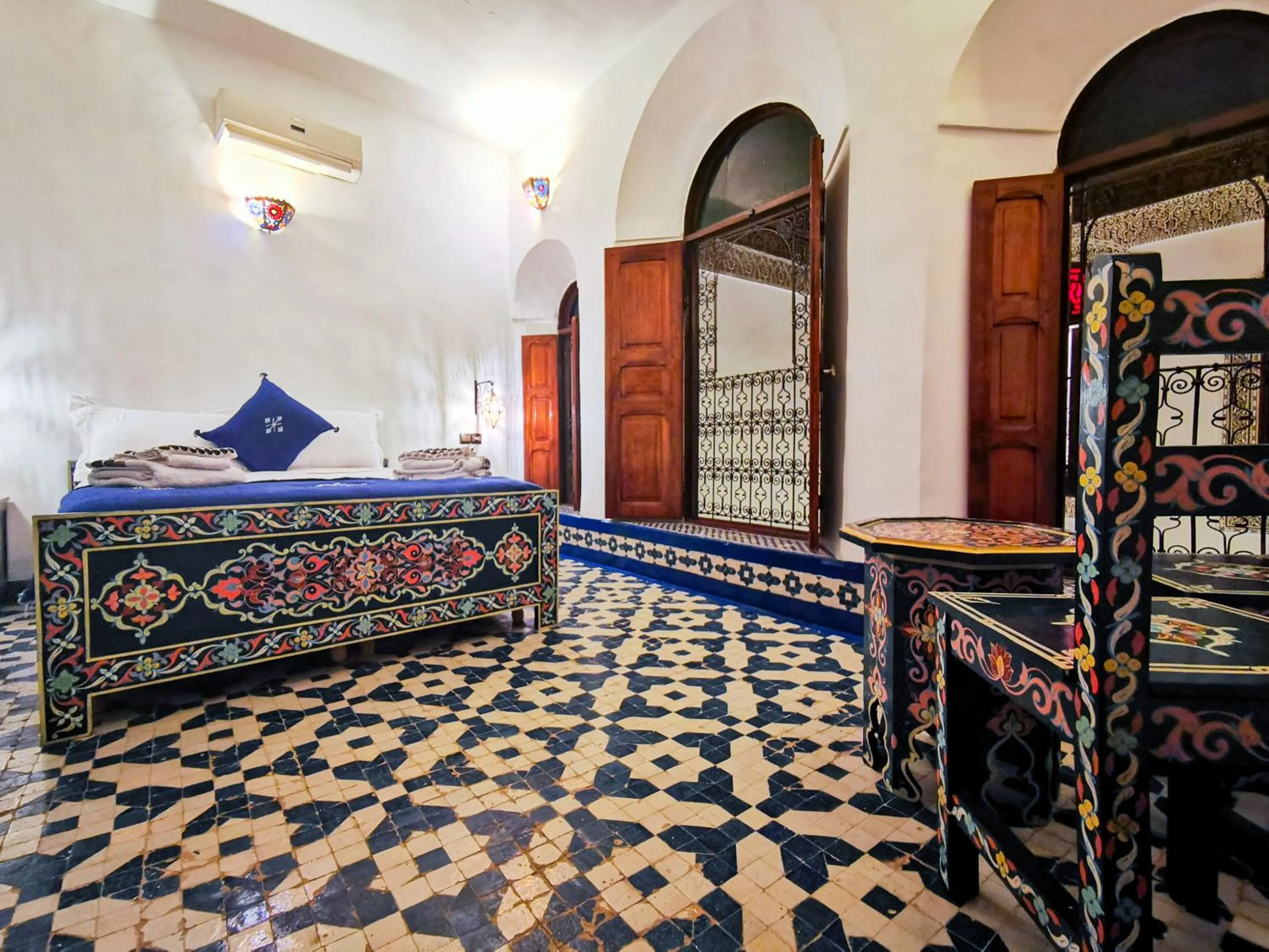 Bed in Riad Farah