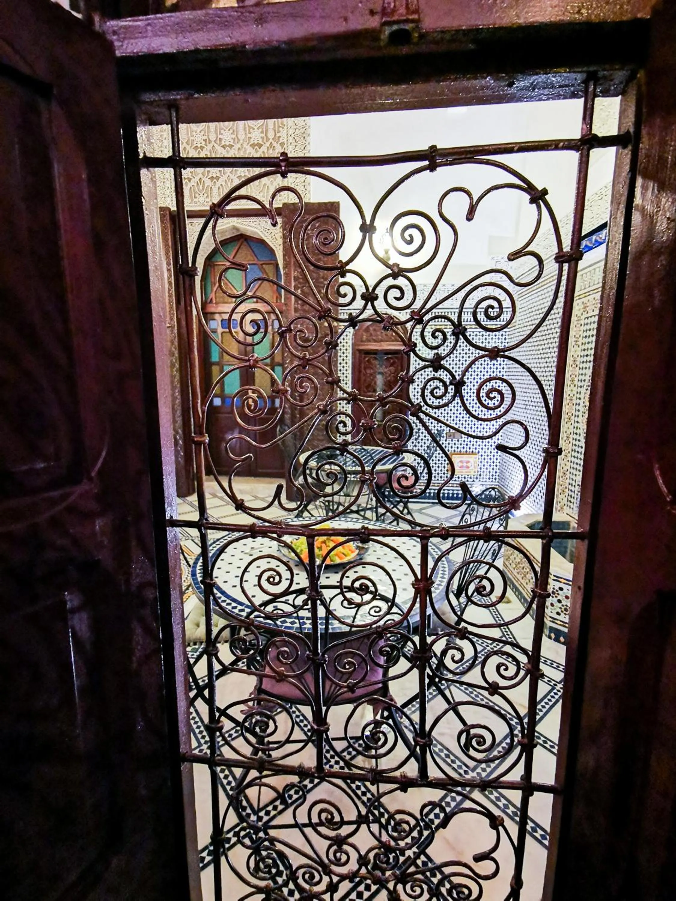 Decorative detail in Riad Farah