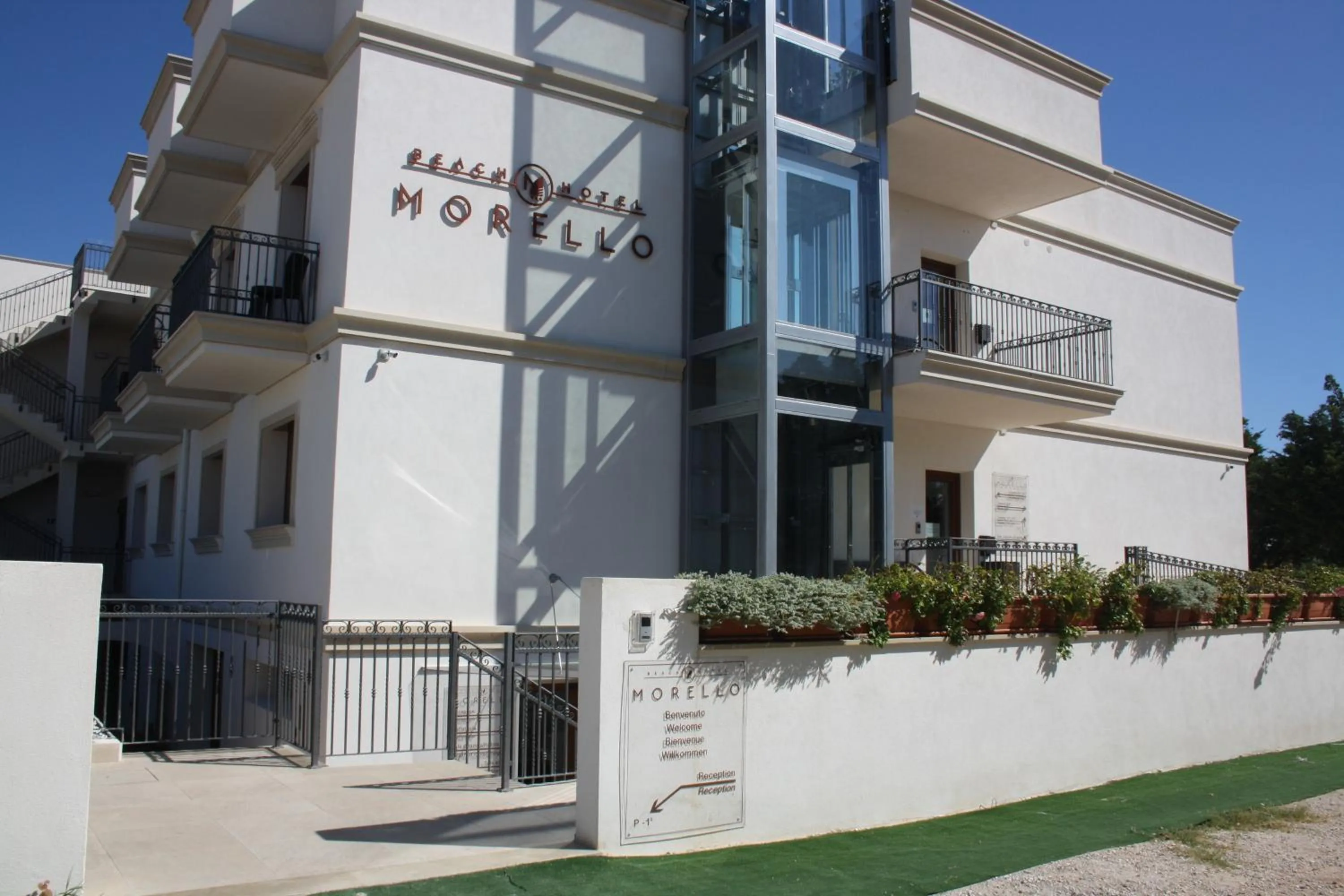 Facade/entrance in Morello Beach Hotel