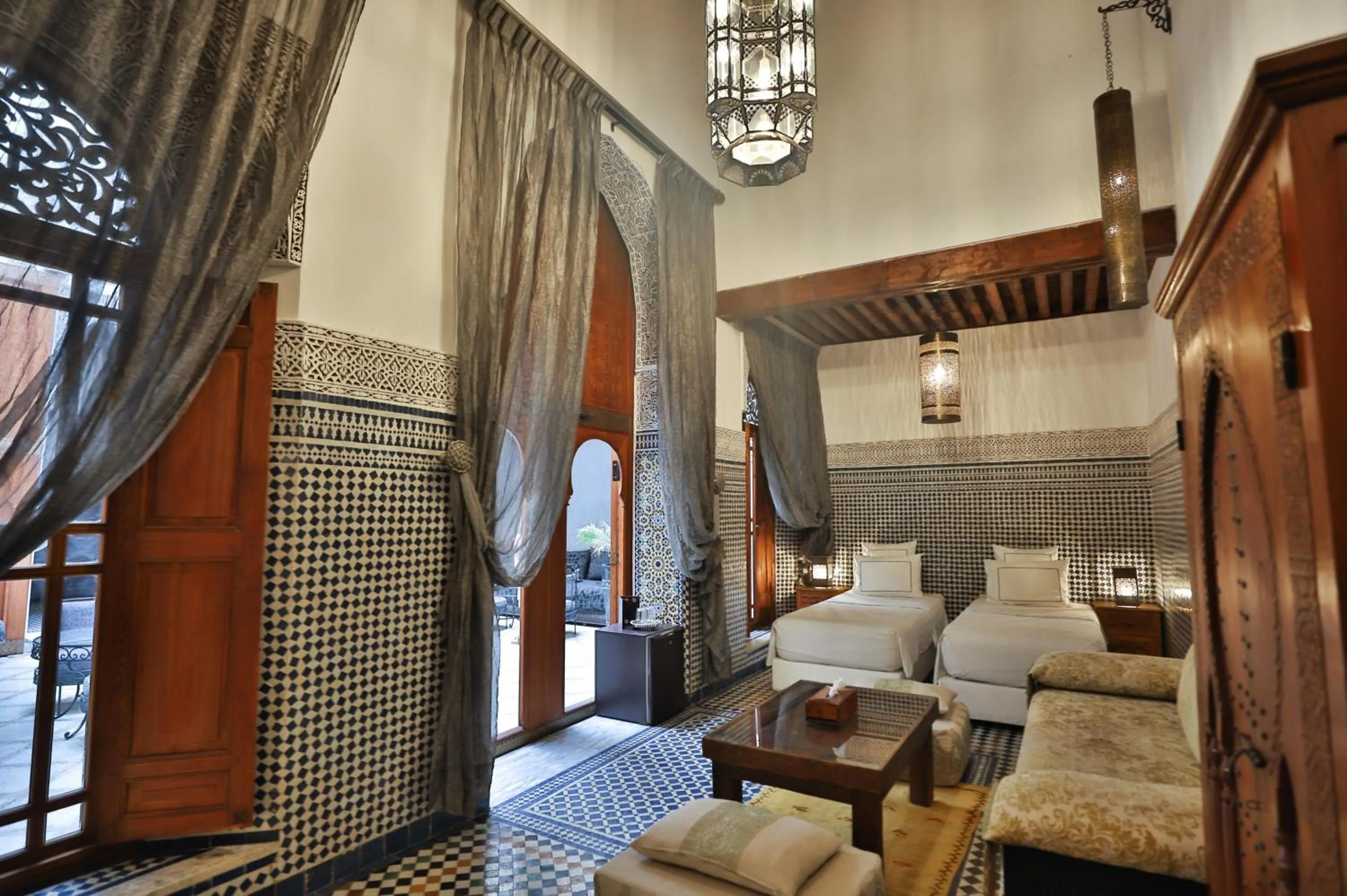 Bed in Riad Layla