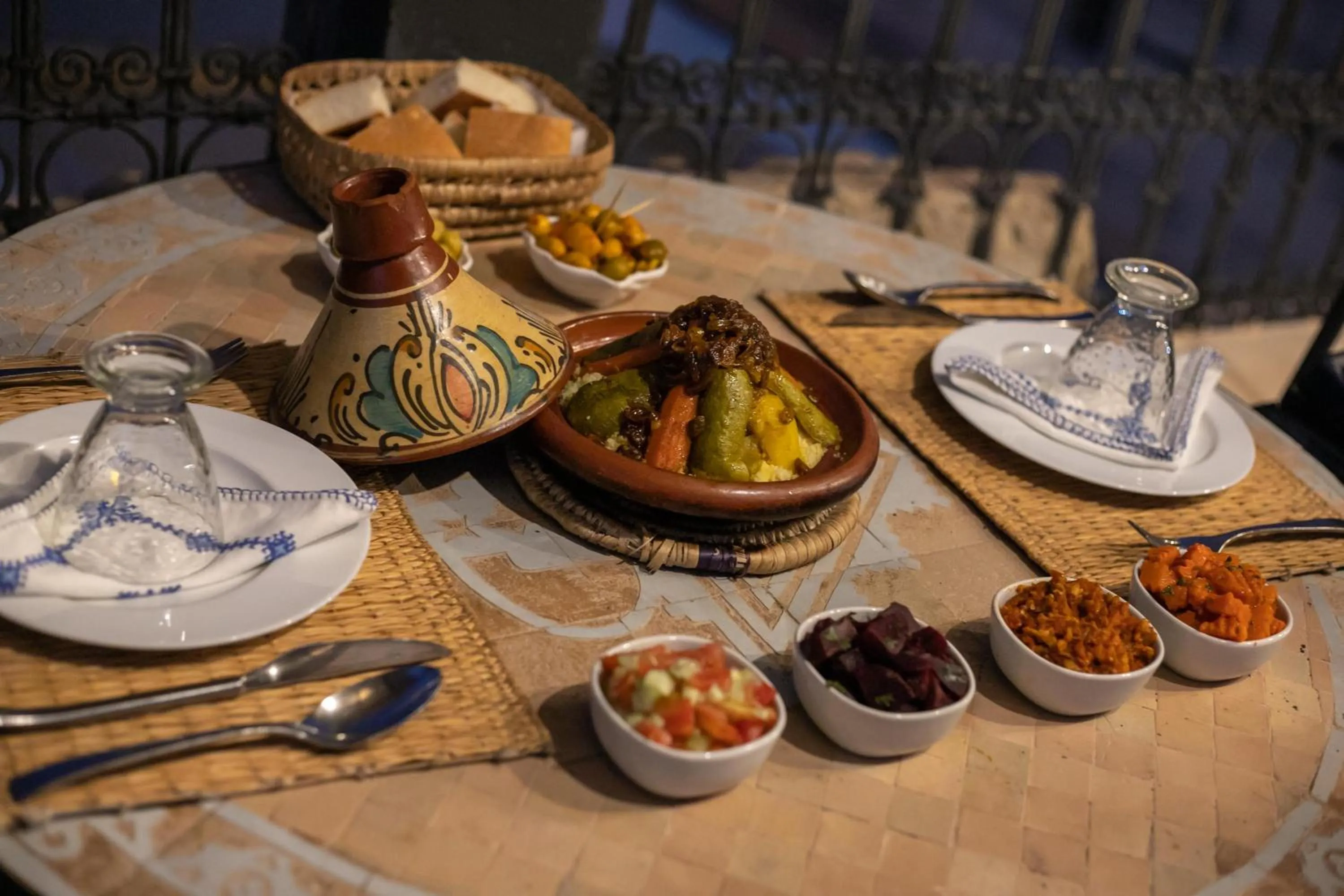 Food and drinks in Riad Layla