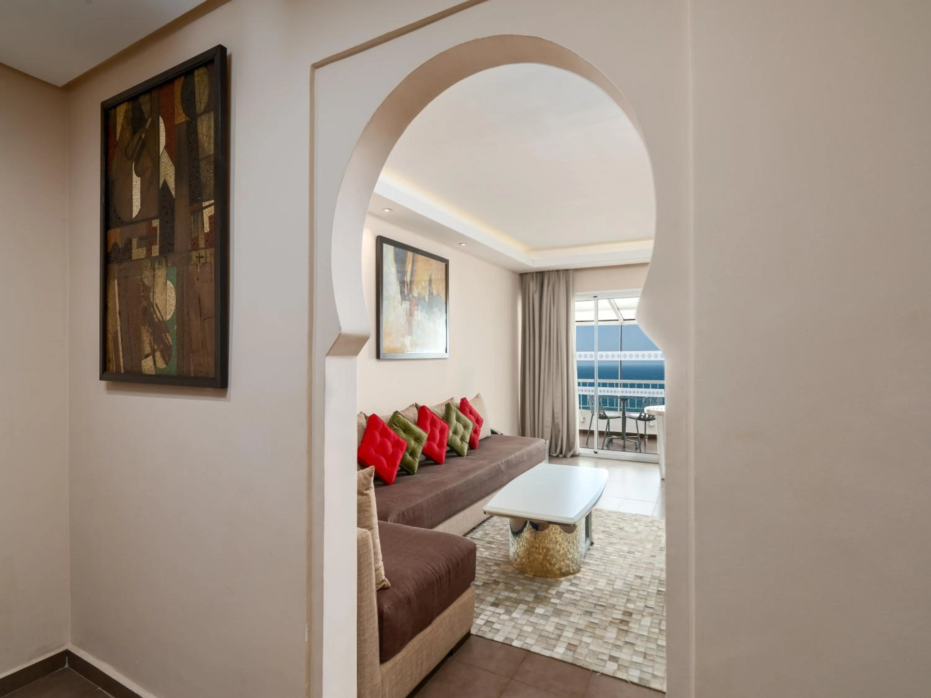 Seating area, Bed in Amadil Ocean Club