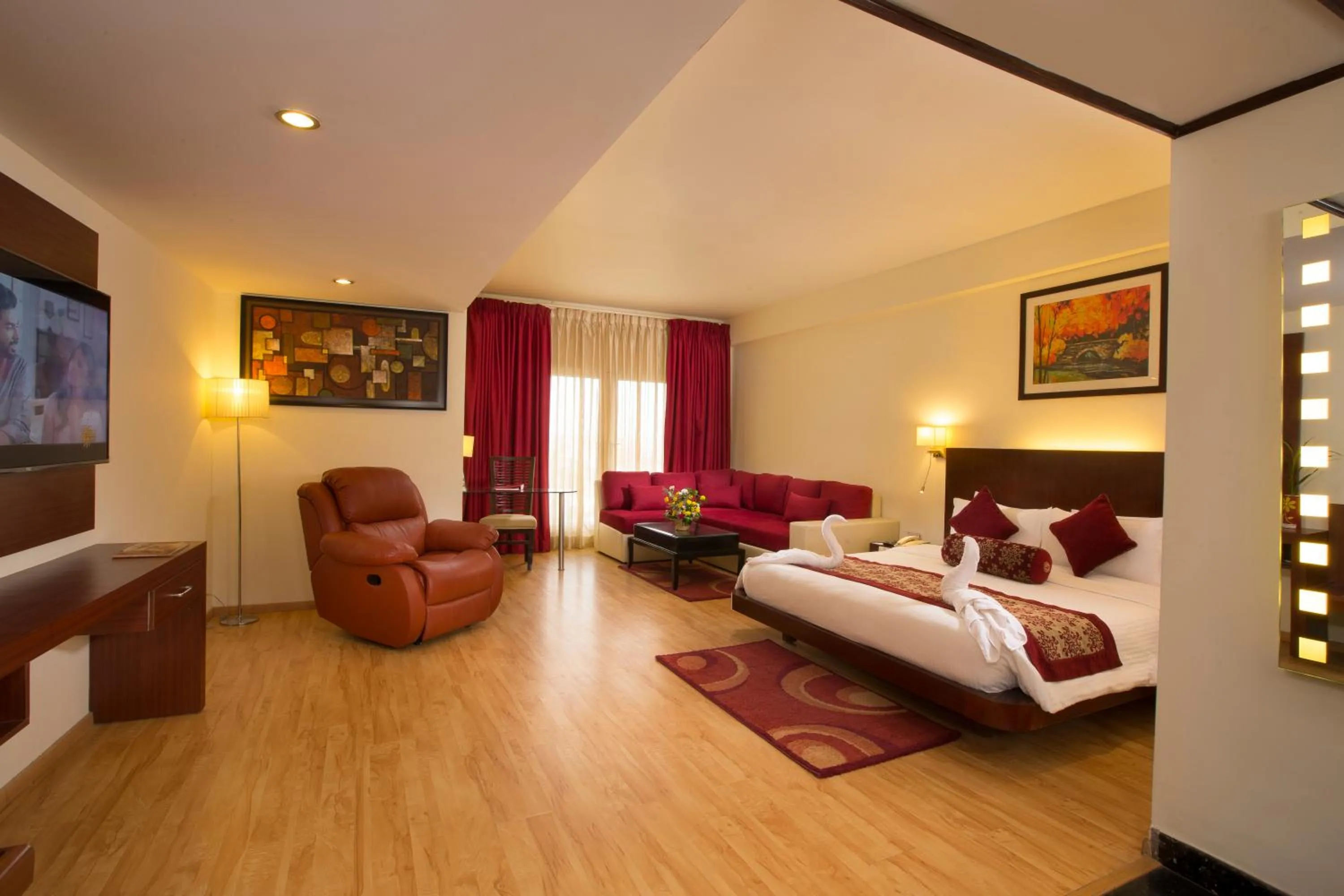 Bedroom, Bed in Hotel Atithi