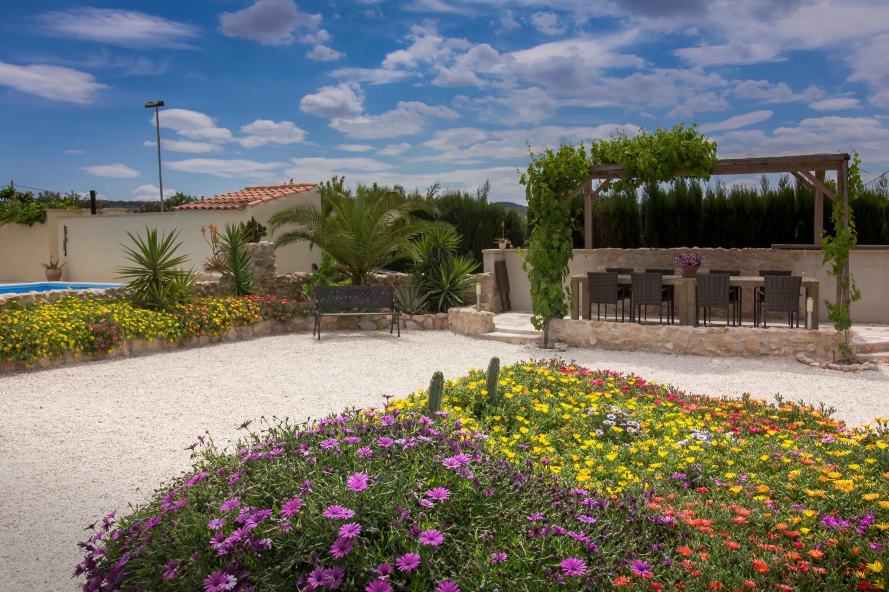 Garden view in Casa de la Piña