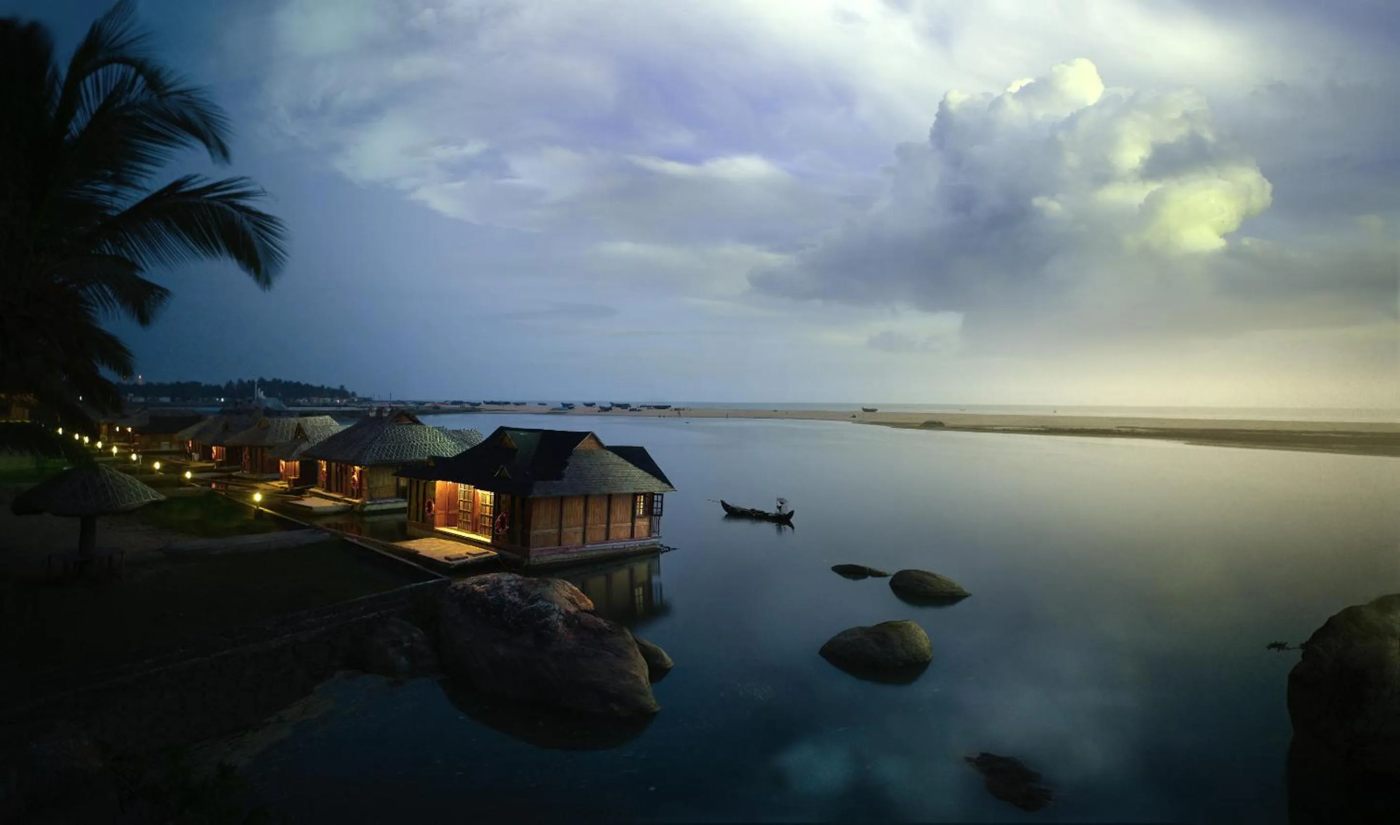 Facade/entrance in Poovar Island Resort