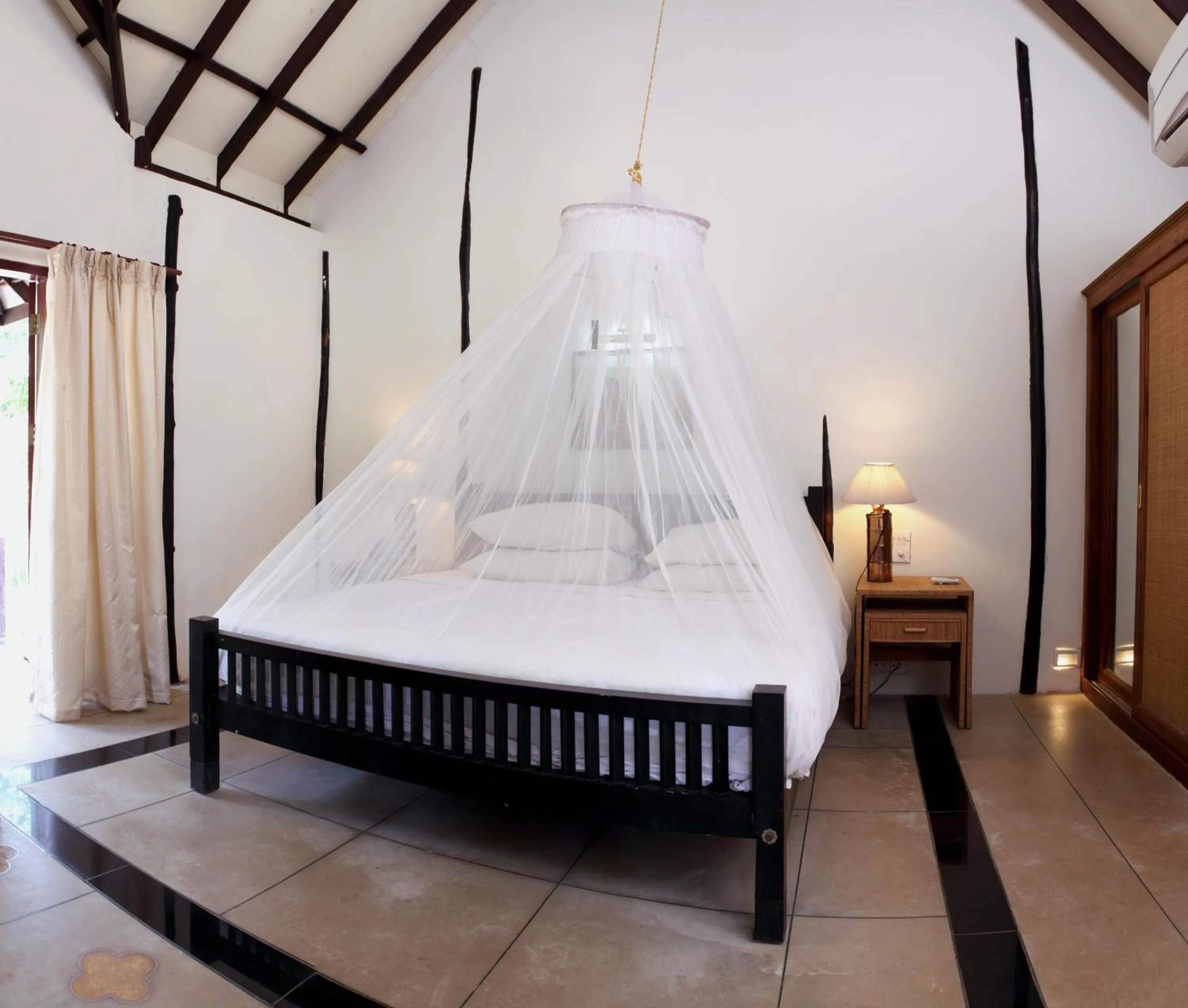 Bedroom, Bed in Poovar Island Resort