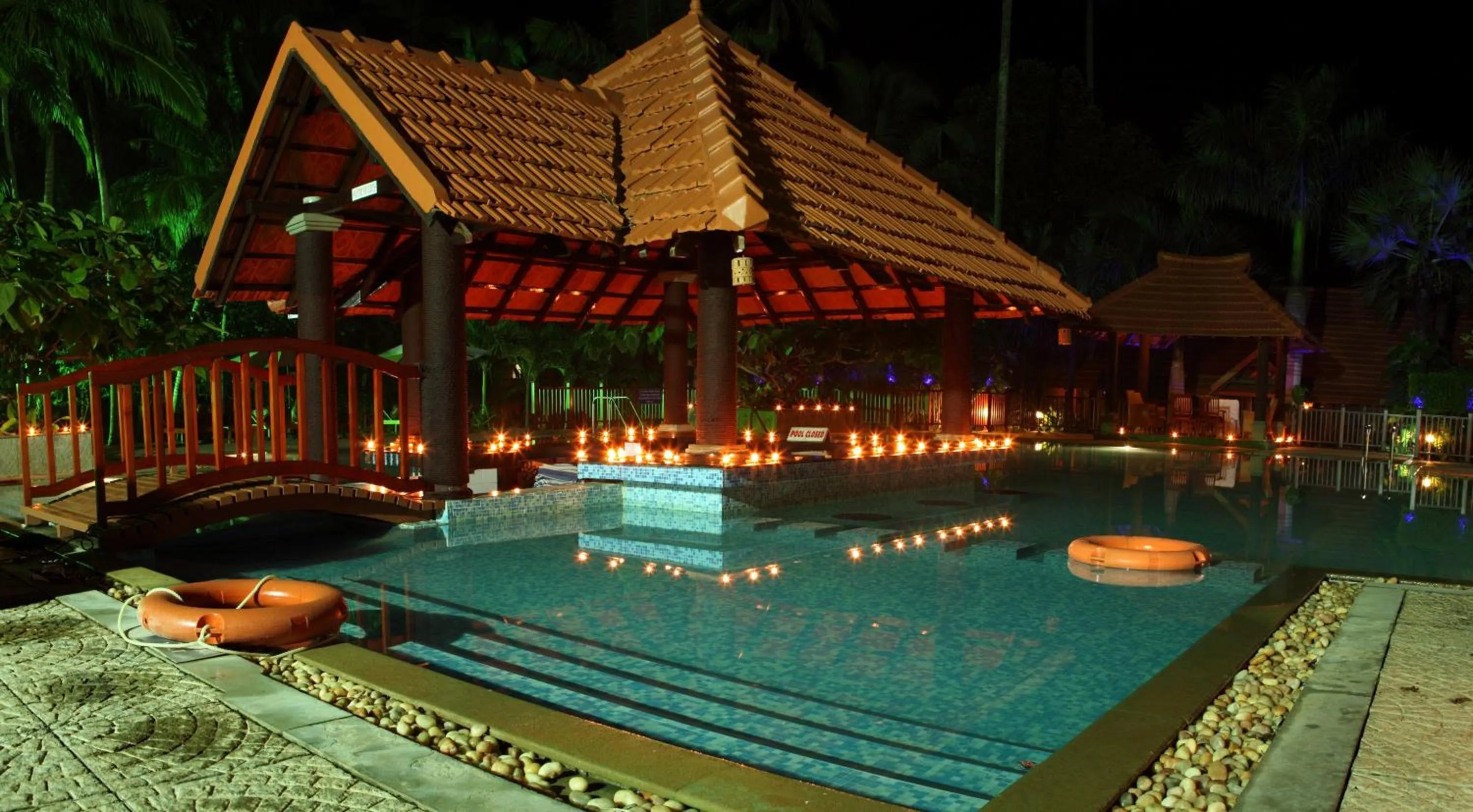 Swimming pool in Poovar Island Resort