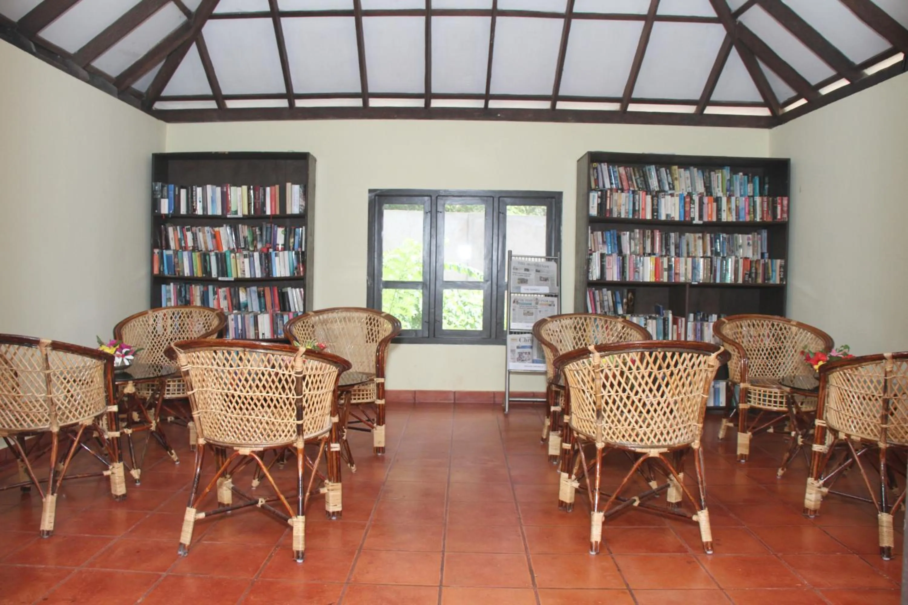 Library in Poovar Island Resort