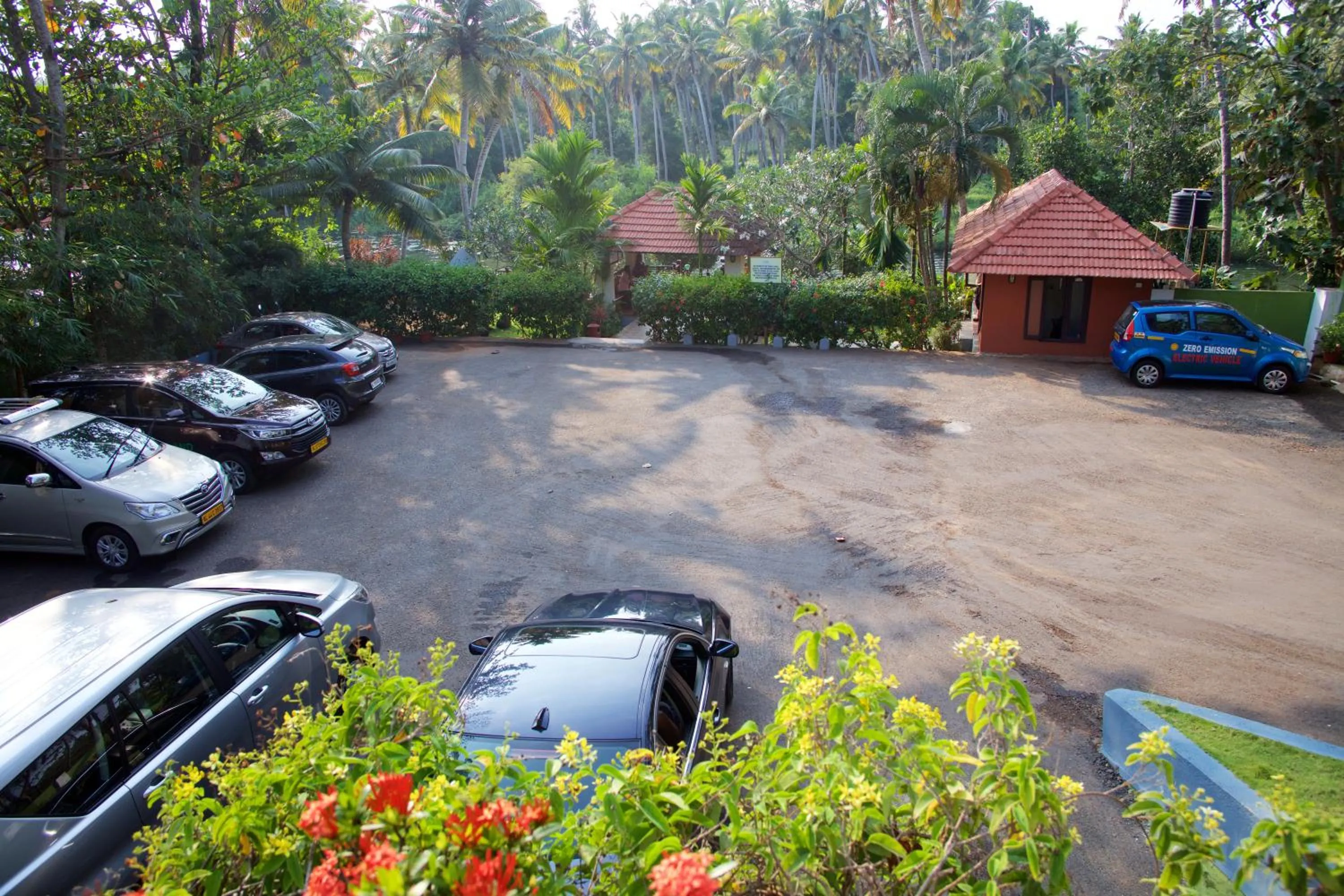 Parking in Poovar Island Resort