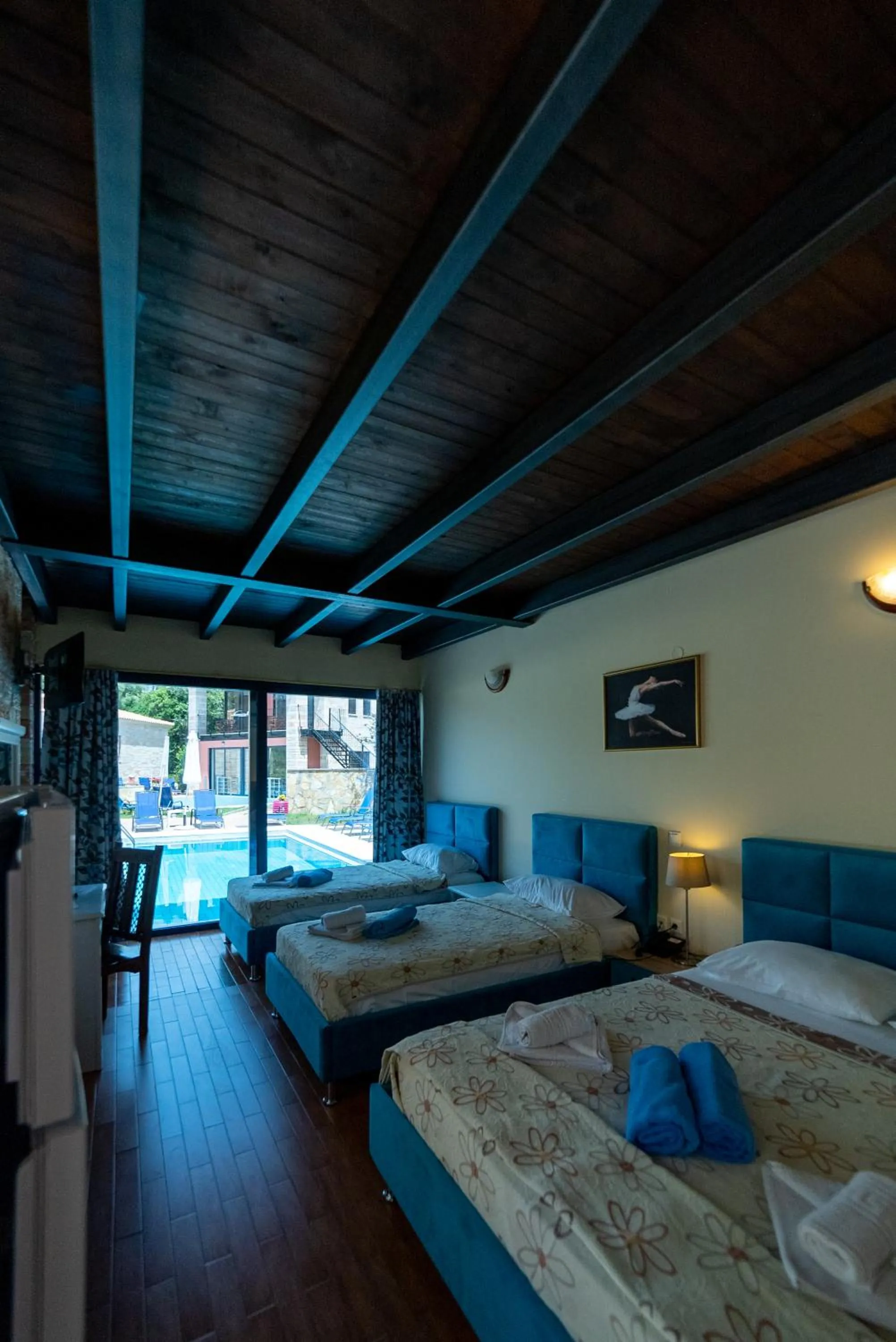 Bed in Ornella Beach Resort & Villas