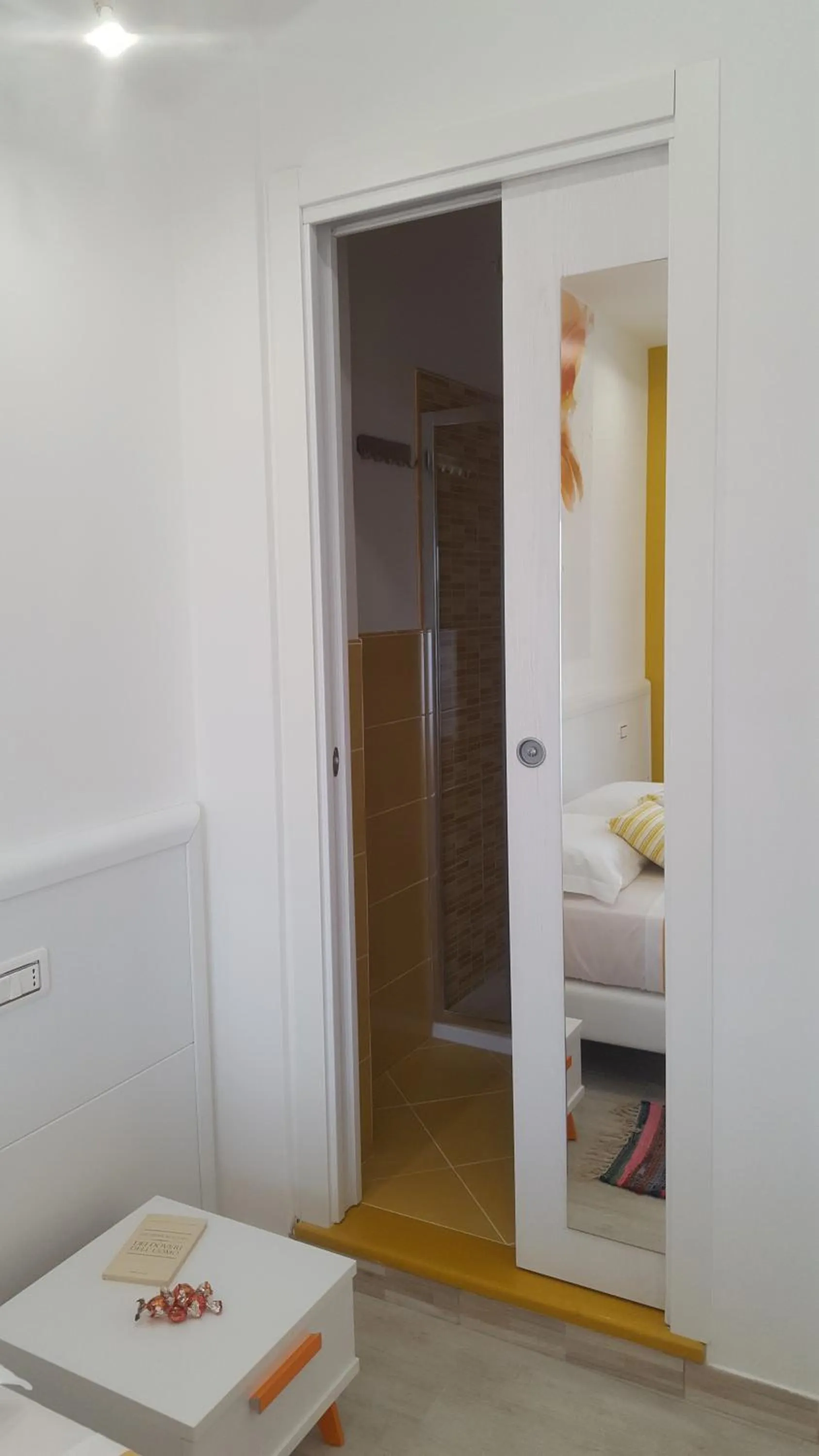 Bathroom, Bed in RESIDENZA BURMARIA Free Parking