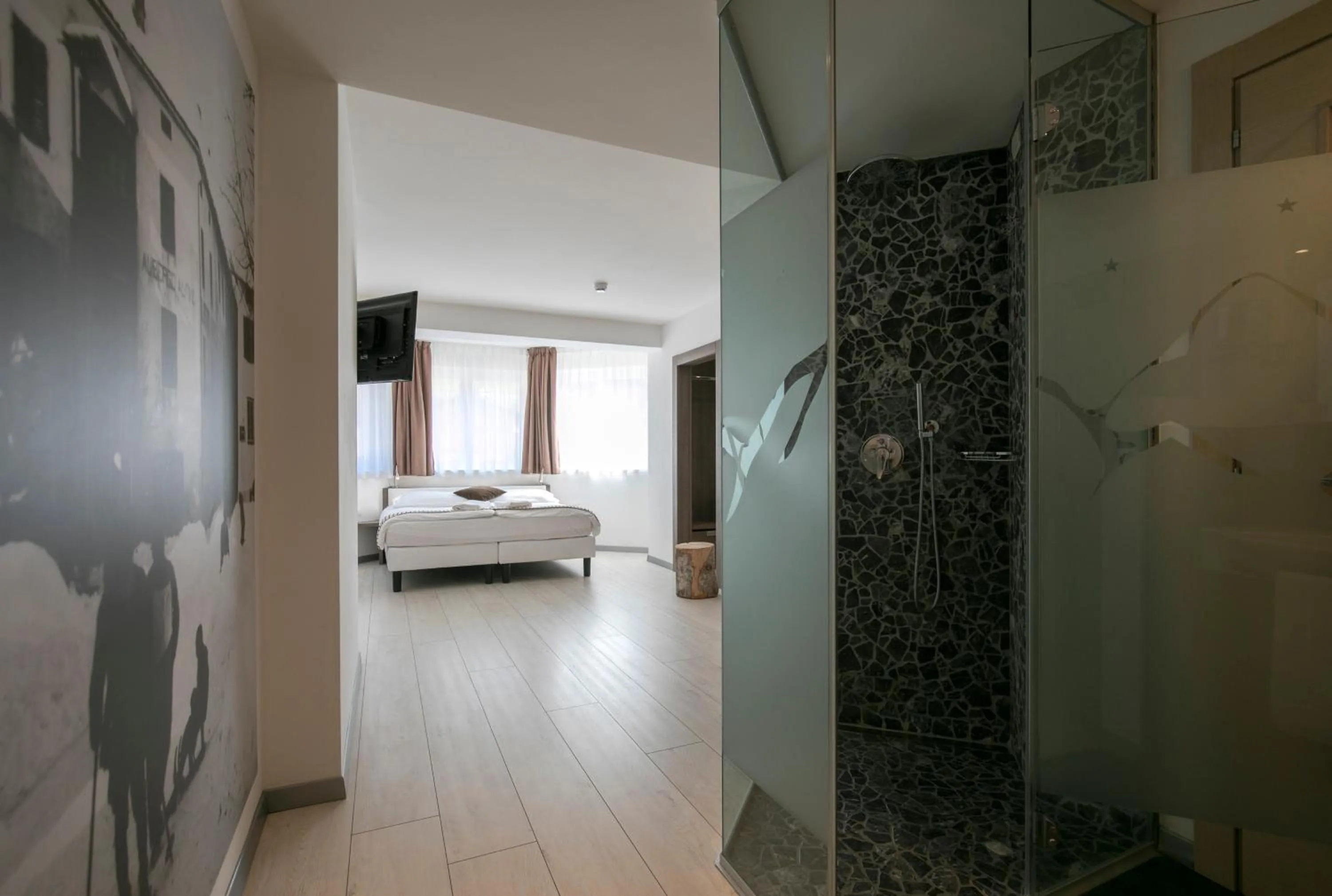 Bedroom, Bed in Hotel Luna Bianca Folgaria