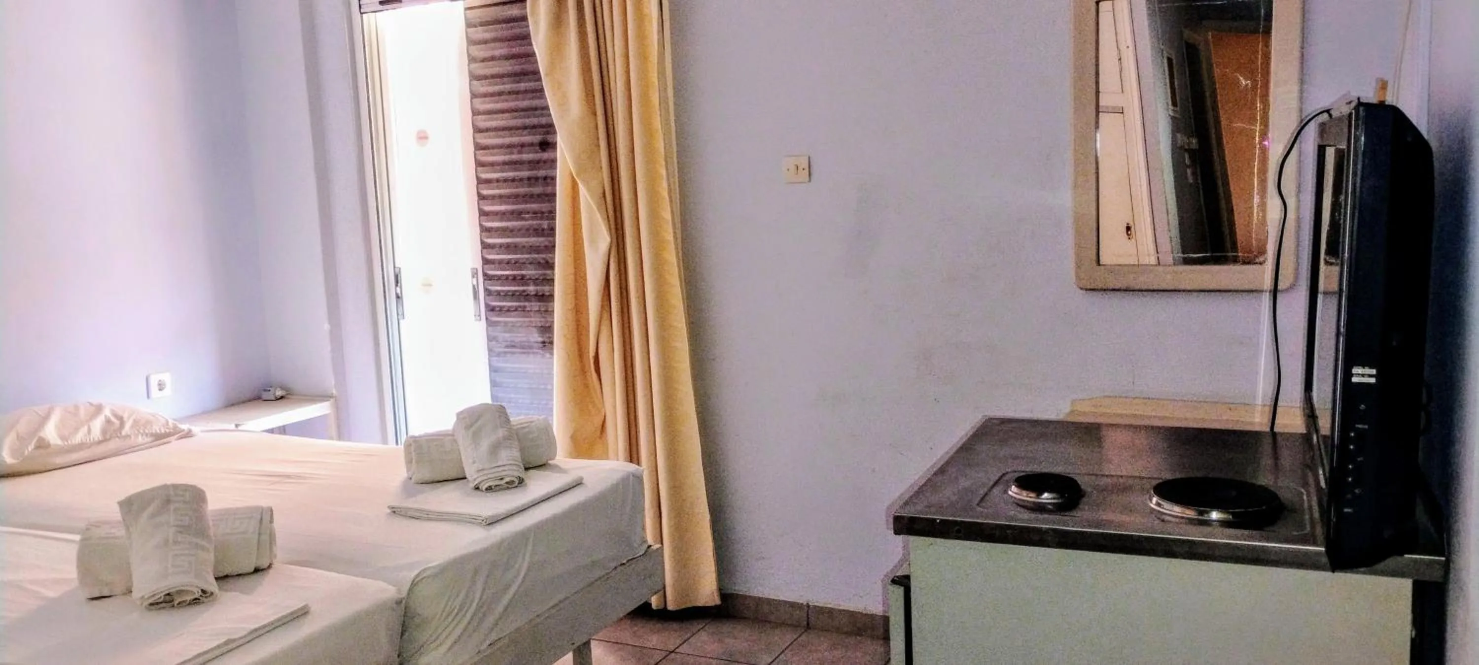 Bed in Hotel Galaxias